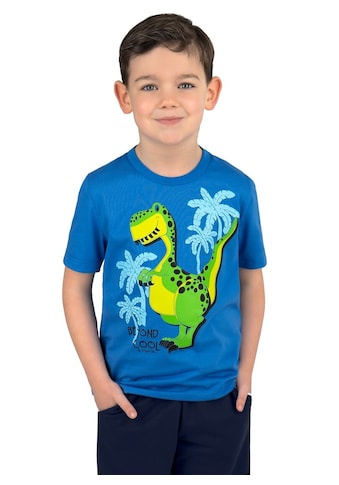 T-Shirt »TRIGEMA T-Shirt mit coolem Dino-Motiv«, (1 tlg.)