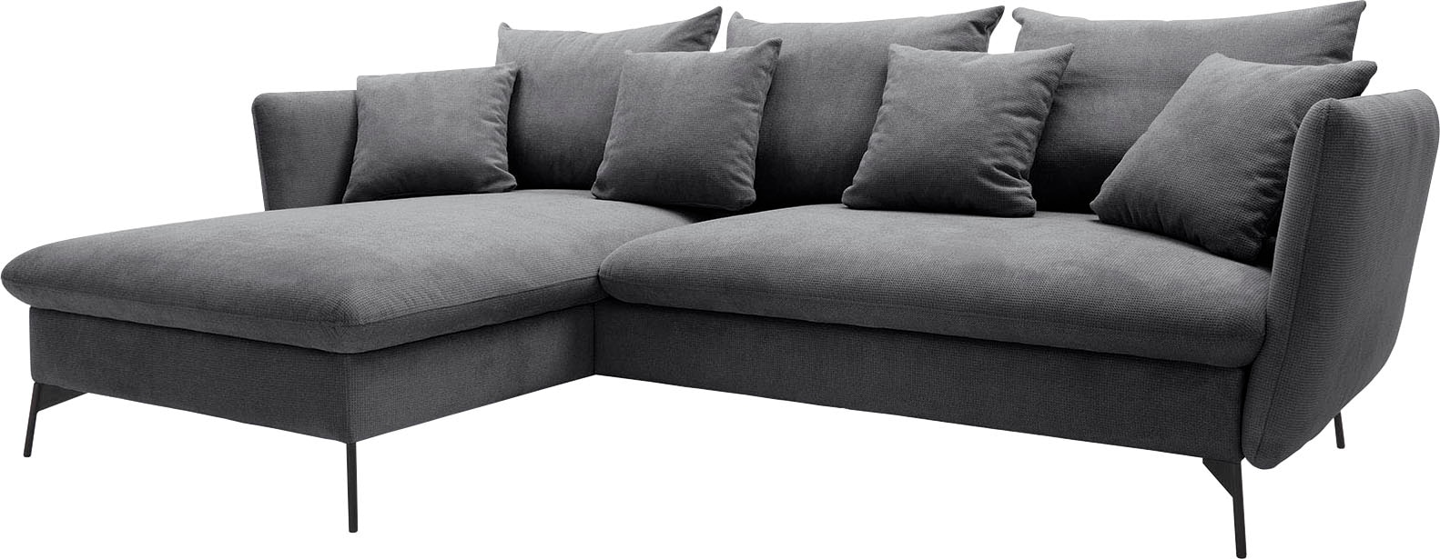 OTTO home Ecksofa »LIVORNO,258 cm, L-Form,« Schlaffunktion u. Bettkasten (1 günstig online kaufen