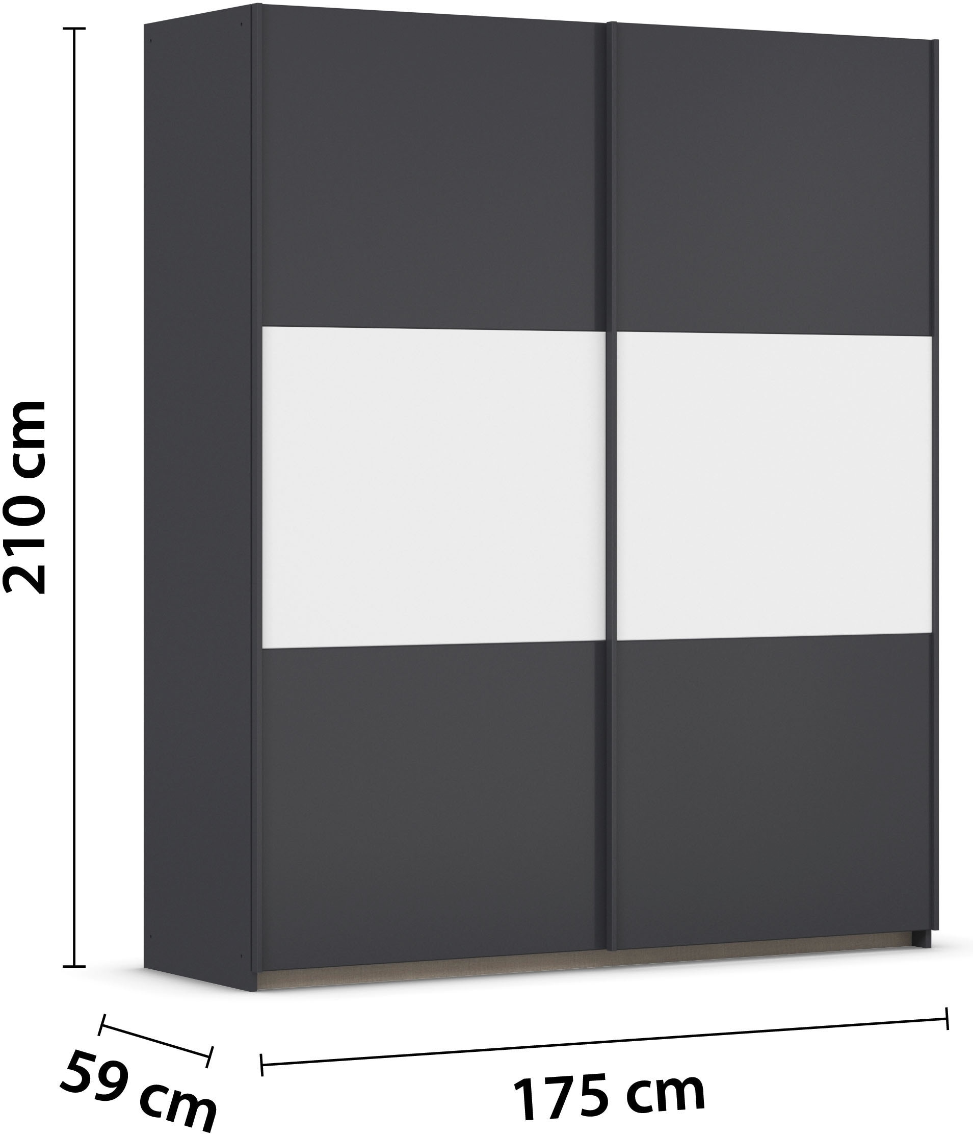 rauch Schwebetürenschrank »Kleiderschrank Schrank Garderobe Garderobenschrank Wäscheschrank NEO«, (in 3 verschiedenen Ausstattungen BASIC/CLASSIC/PREMIUM), mit großzügigem Stauraum und vielfältigen Farbkombinationen