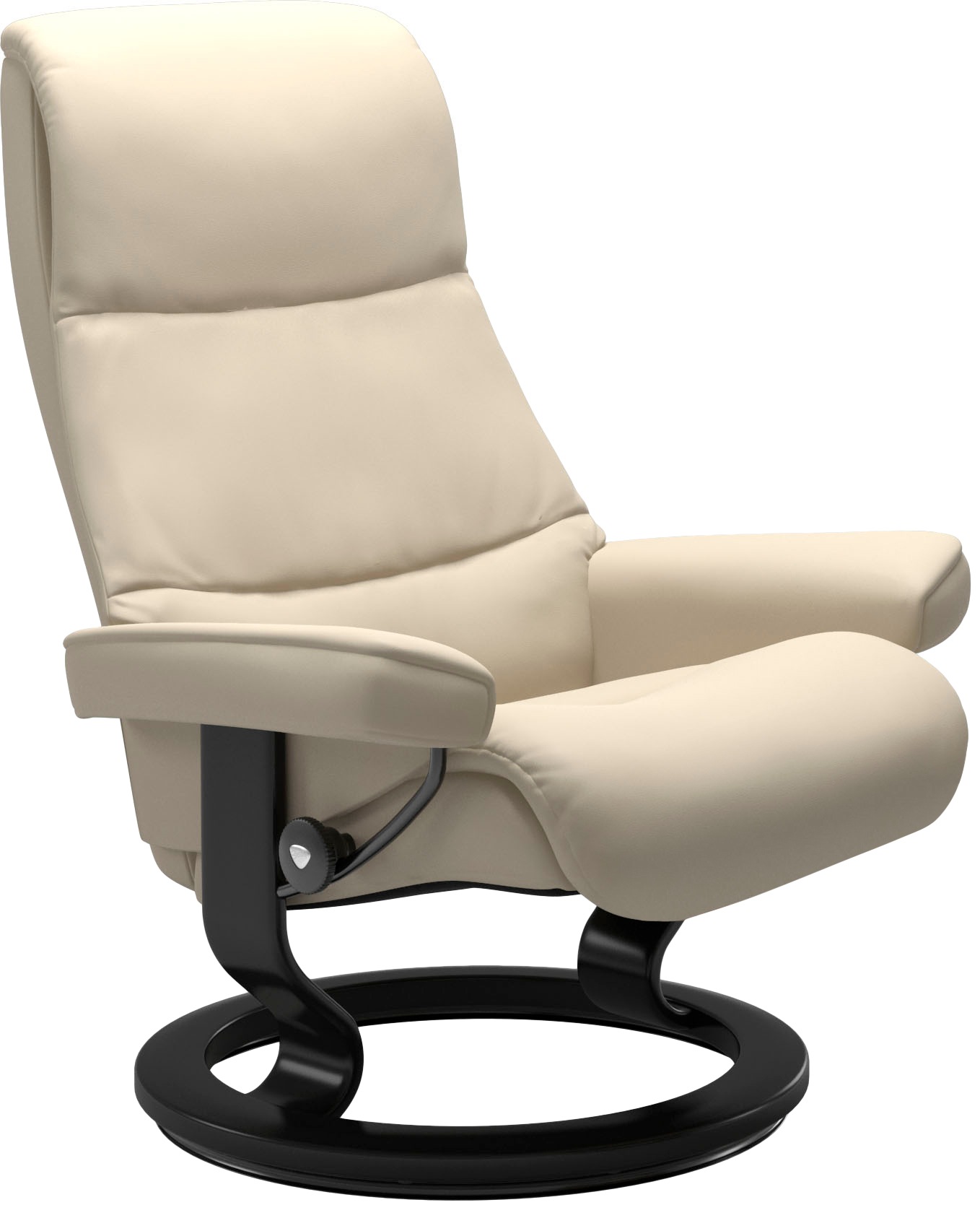 Stressless® Relaxsessel »View«, (Set, Relaxsessel mit Hocker), mit Classic Base, Größe S,Gestell Schwarz