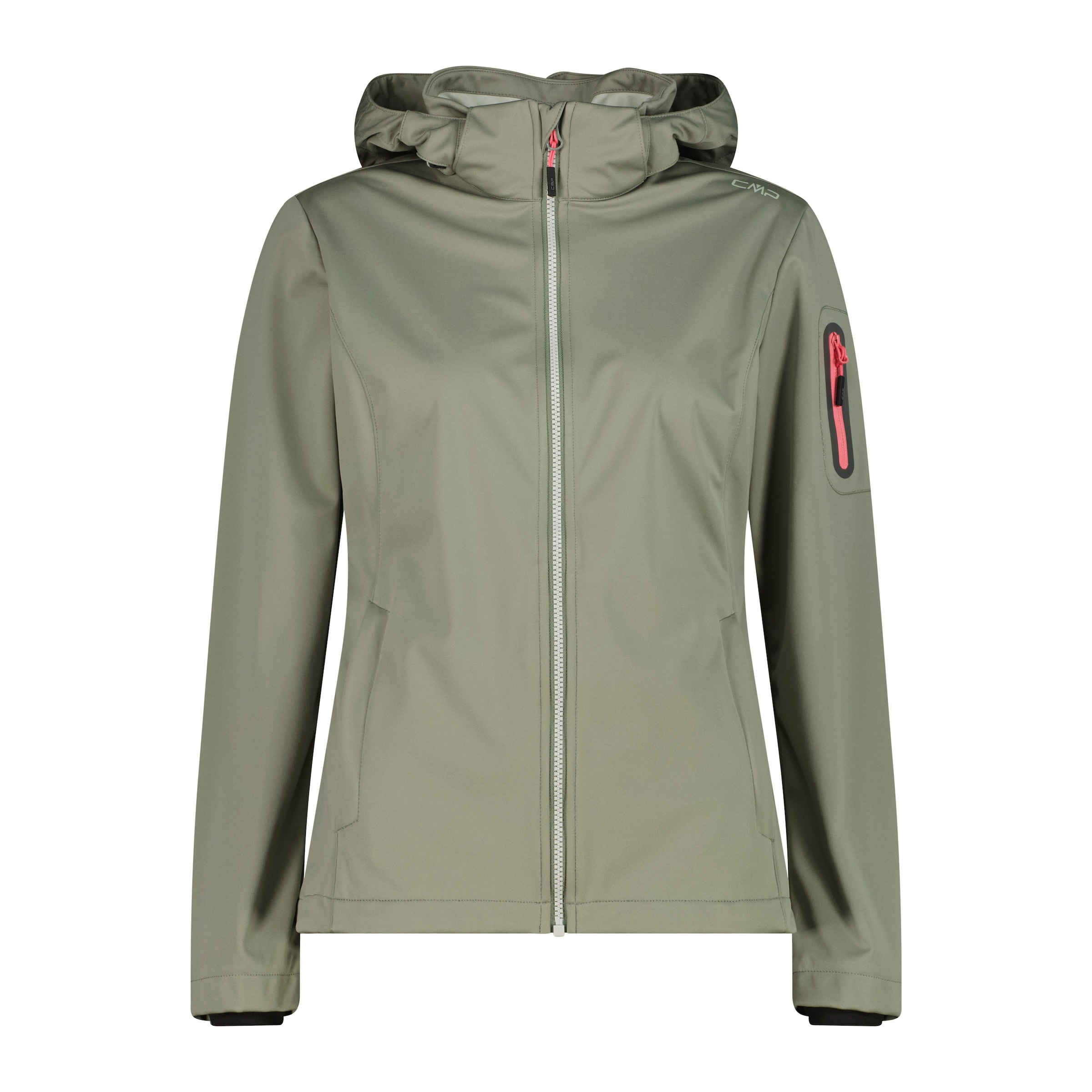 CMP Softshelljacke »WOMAN JACKET DET HOOD« mit Kapuze mit Kapuze, atmungsaktiv, windabweisend, wasserabweisend