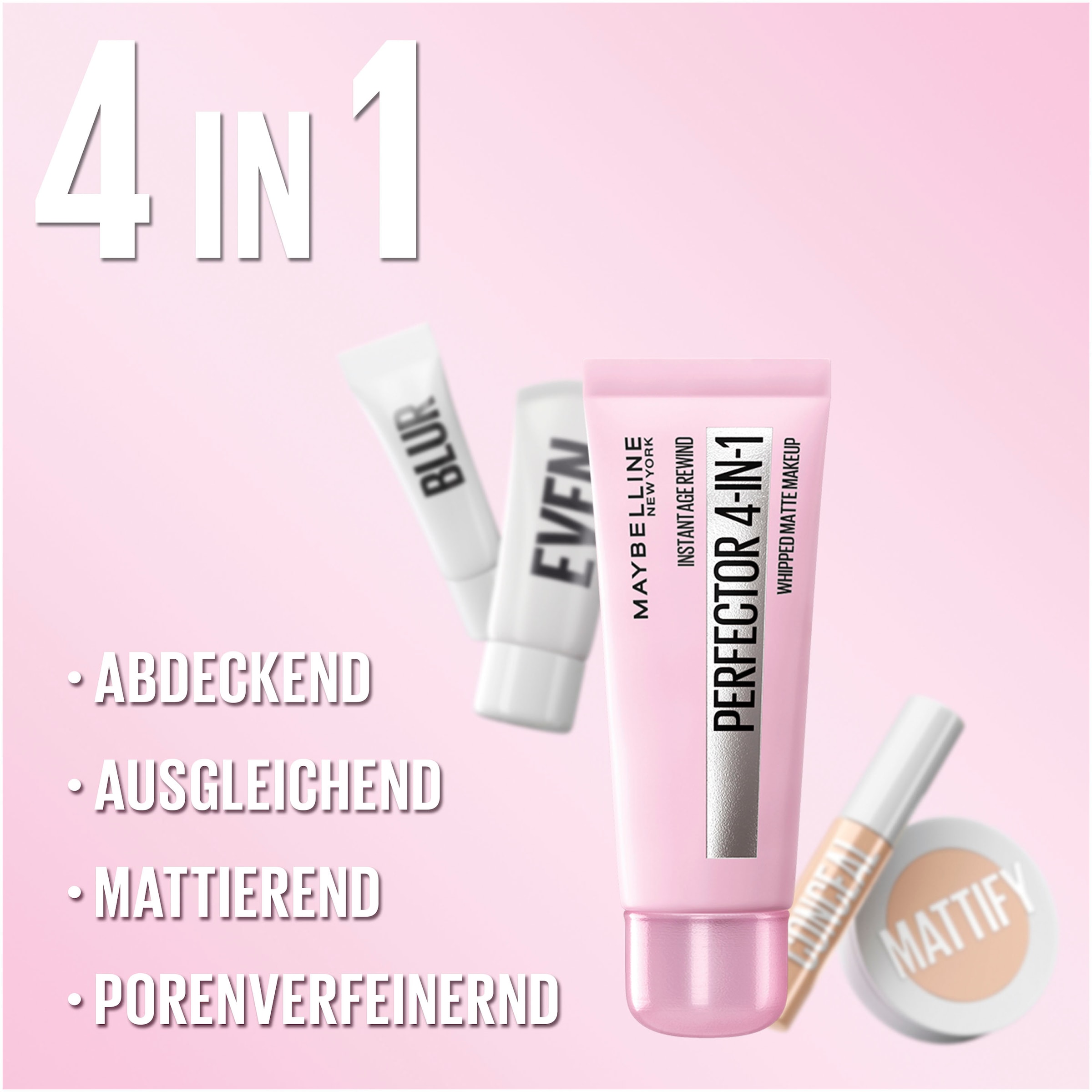 MAYBELLINE NEW YORK Foundation »Instant Perfector Matte«, mit langanhaltender Formel