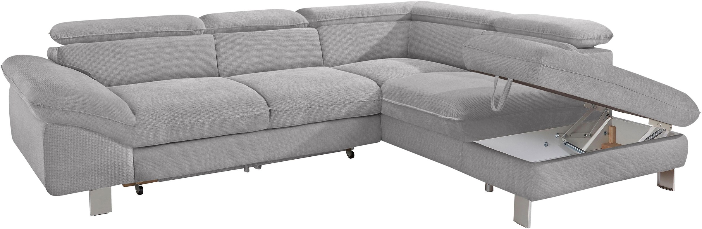 COTTA Ecksofa »Driver L-Form«, mit Kopfteilverstellung, wahlweise mit Bettfunktion & Bettkasten