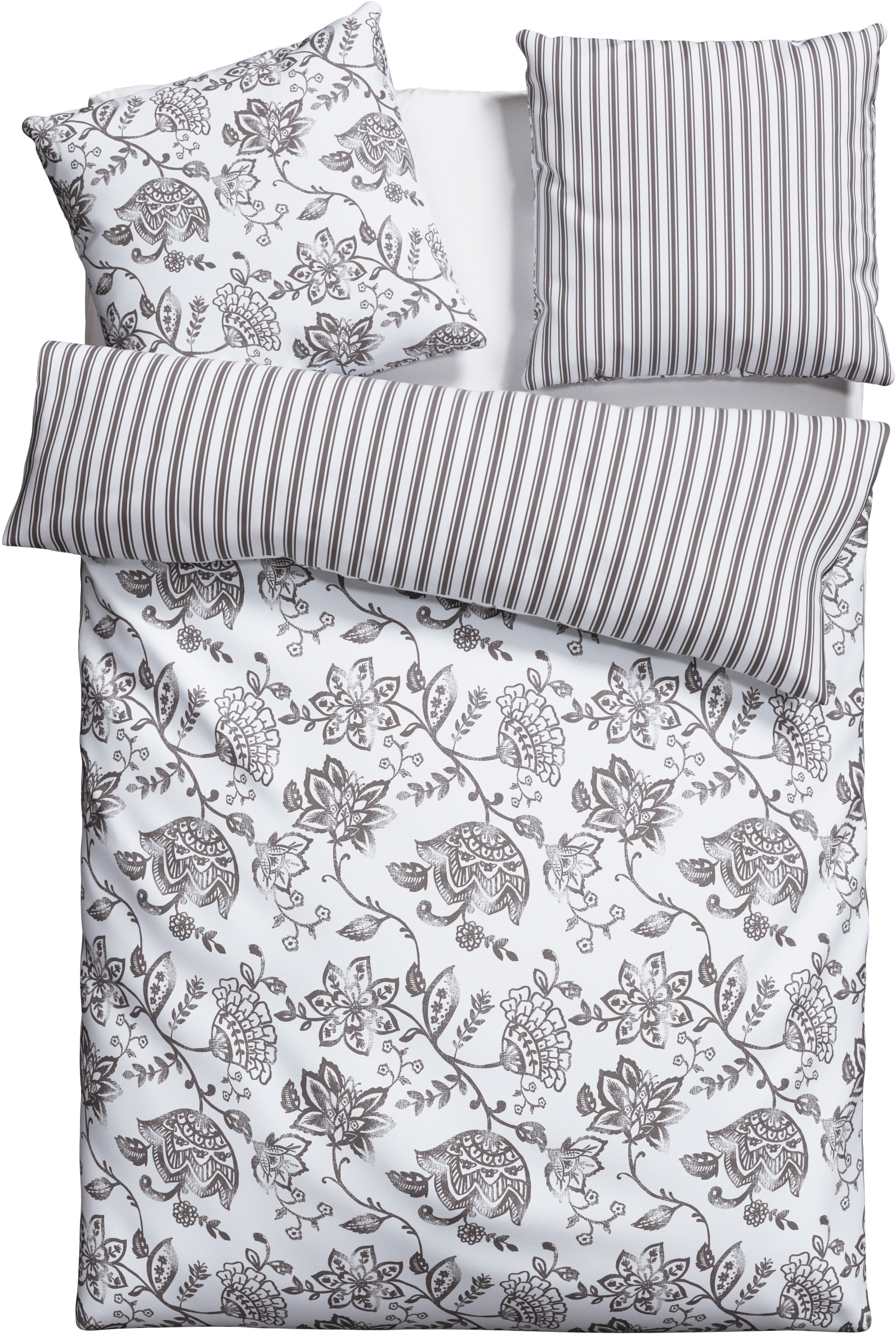 OTTO home Bettwäsche »Nordby« 2 Stk. Bettwäsche aus Baumwolle, skandinavisches Design, ab Größe 135x200 cm