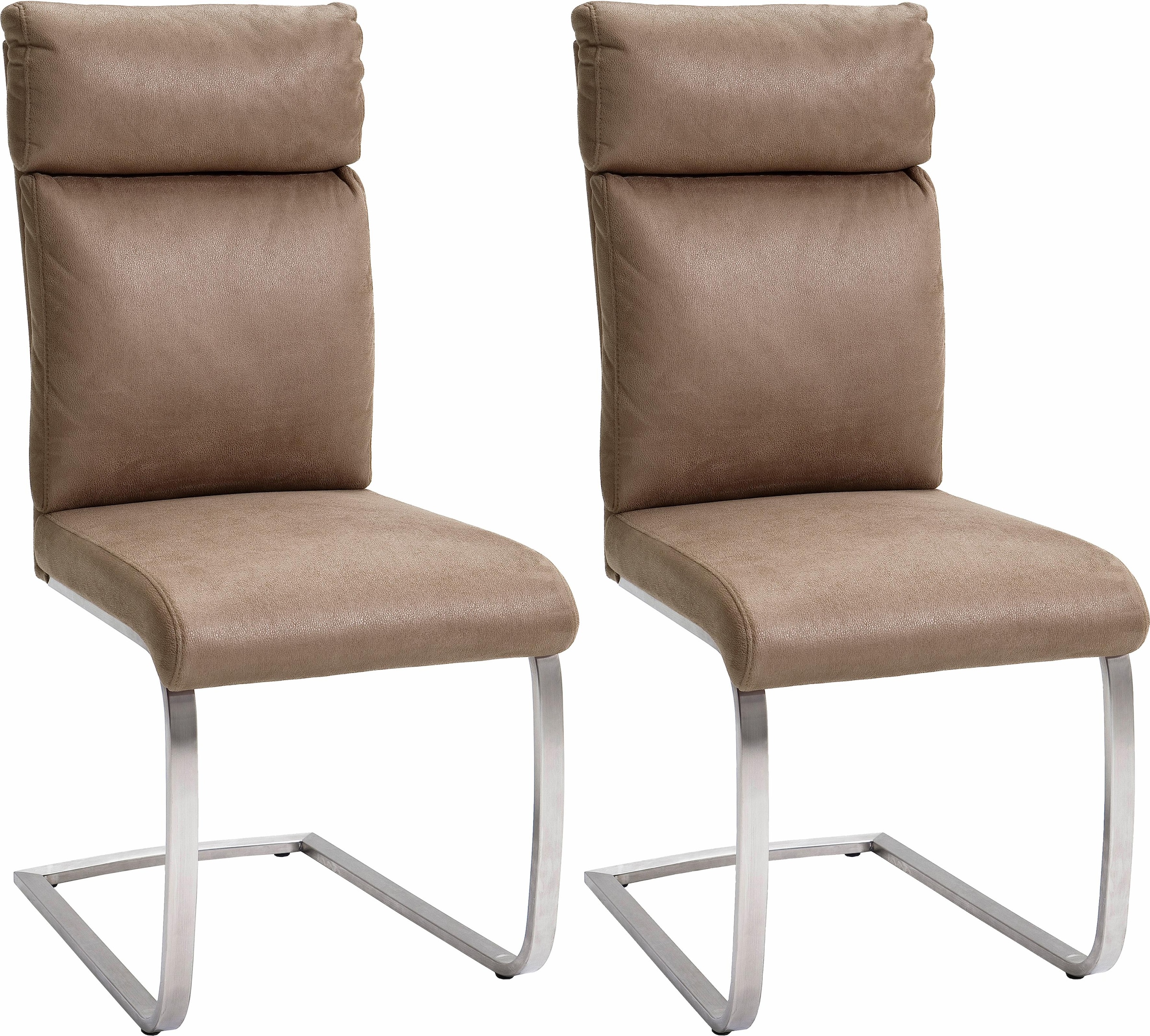 MCA furniture Freischwinger (Set) 2 Stk. Microfaser Stuhl belastbar bis 130 günstig online kaufen