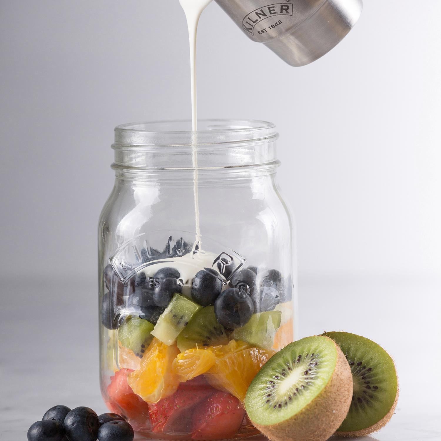 KILNER Vorratsglas »Snack Vorratsglas, (Set, 1 Konservendeckel), 1 x online 0,5 tlg., the Becher, 3 1 x x Go«, Inhalt bestellen on Liter