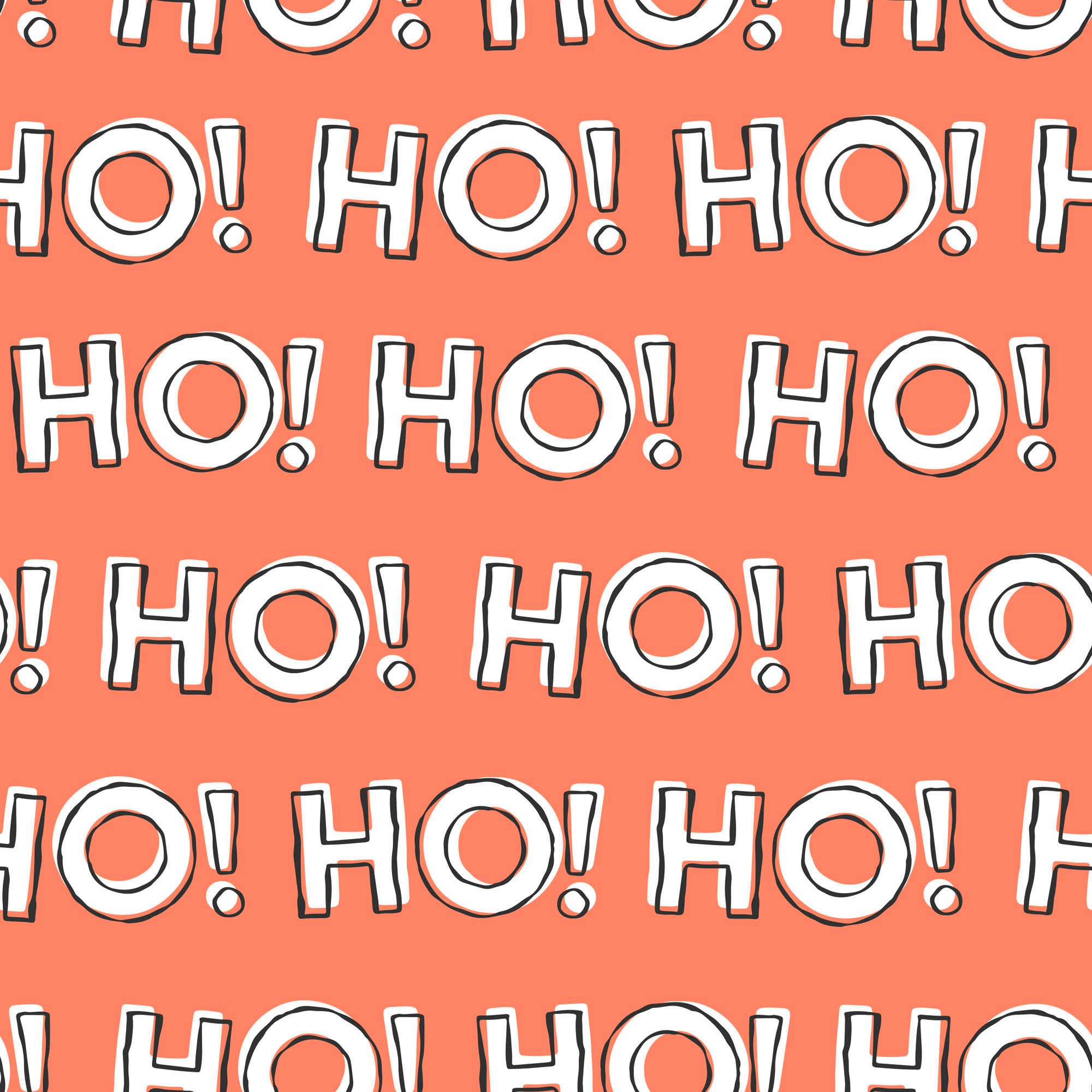 queence Dekokissen »HO! HO! HO!« Kissenhülle,Ho Ho Ho,Weihnachten,Festlich,Rot,Weiß,Spruch