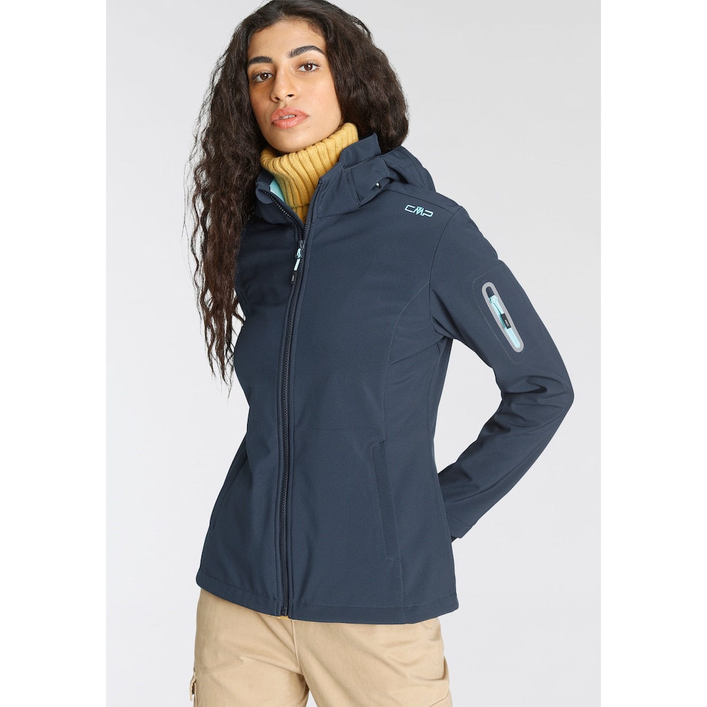 CMP Softshelljacke, mit Kapuze