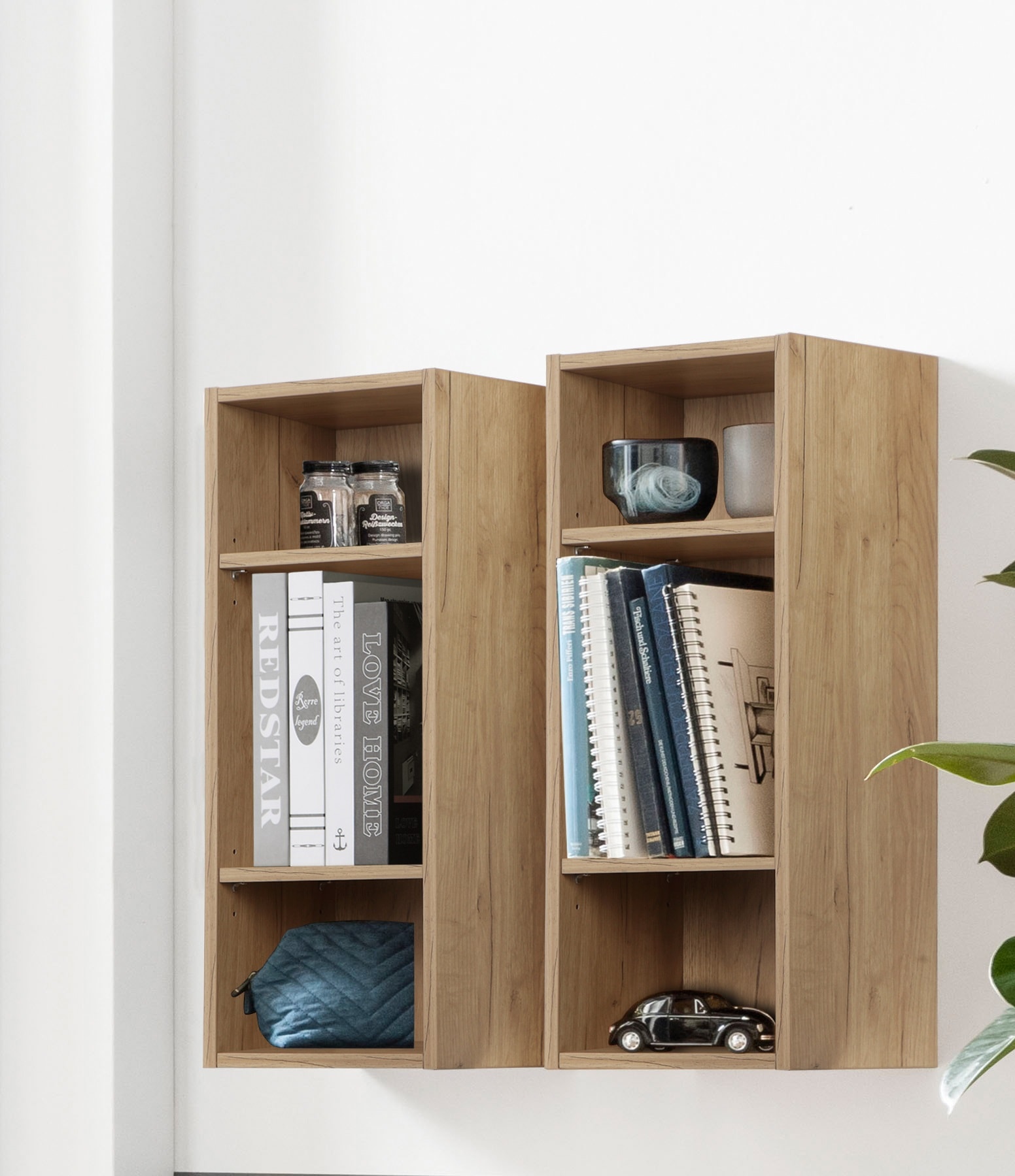 OTTO home Regal »Moid« modernes Wandregal, Breite 26 cm, Höhe 69,5 cm