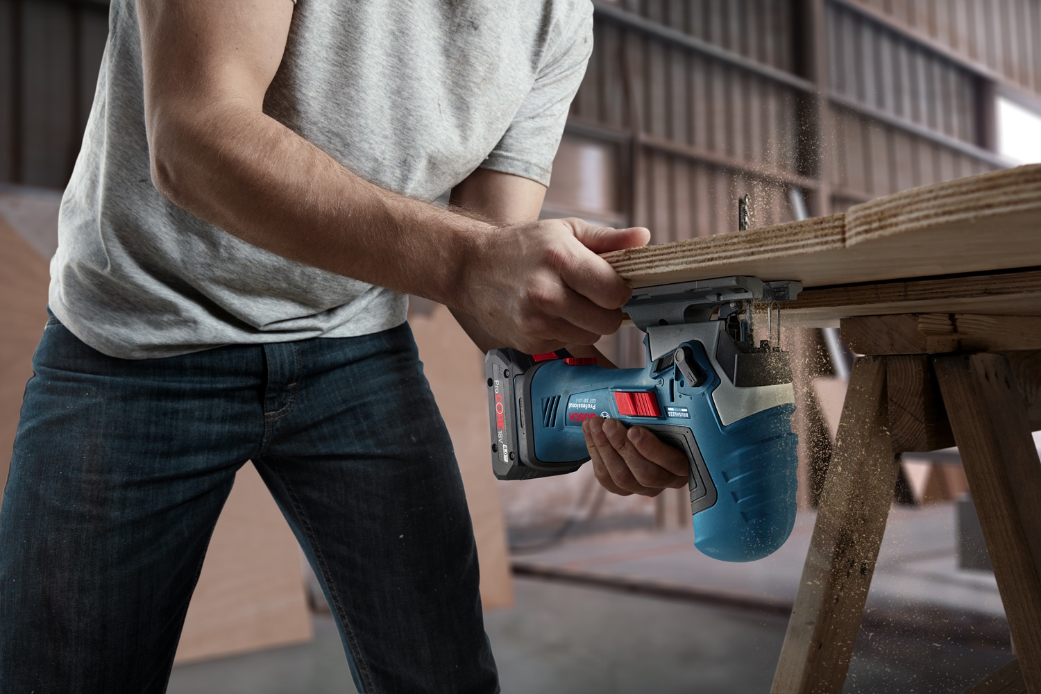 Bosch Professional Akku-Stichsäge »»GST 18V-125 S««, ohne Akku, ohne Ladegerät