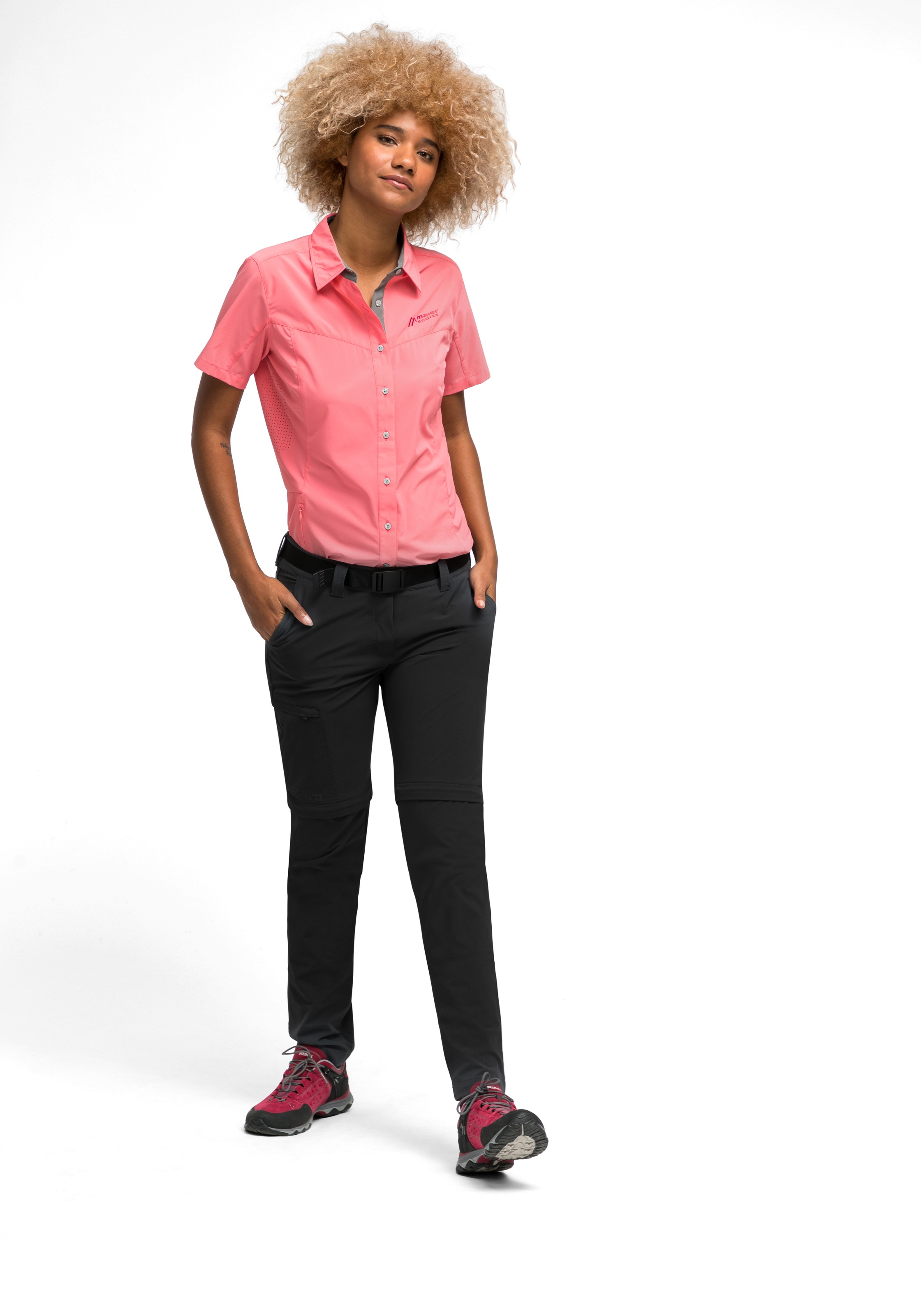 Maier Sports Funktionshose »Inara slim zip«  Damen Wanderhose, zipp-off Outdoor-Hose, 4 Taschen, Slim Fit