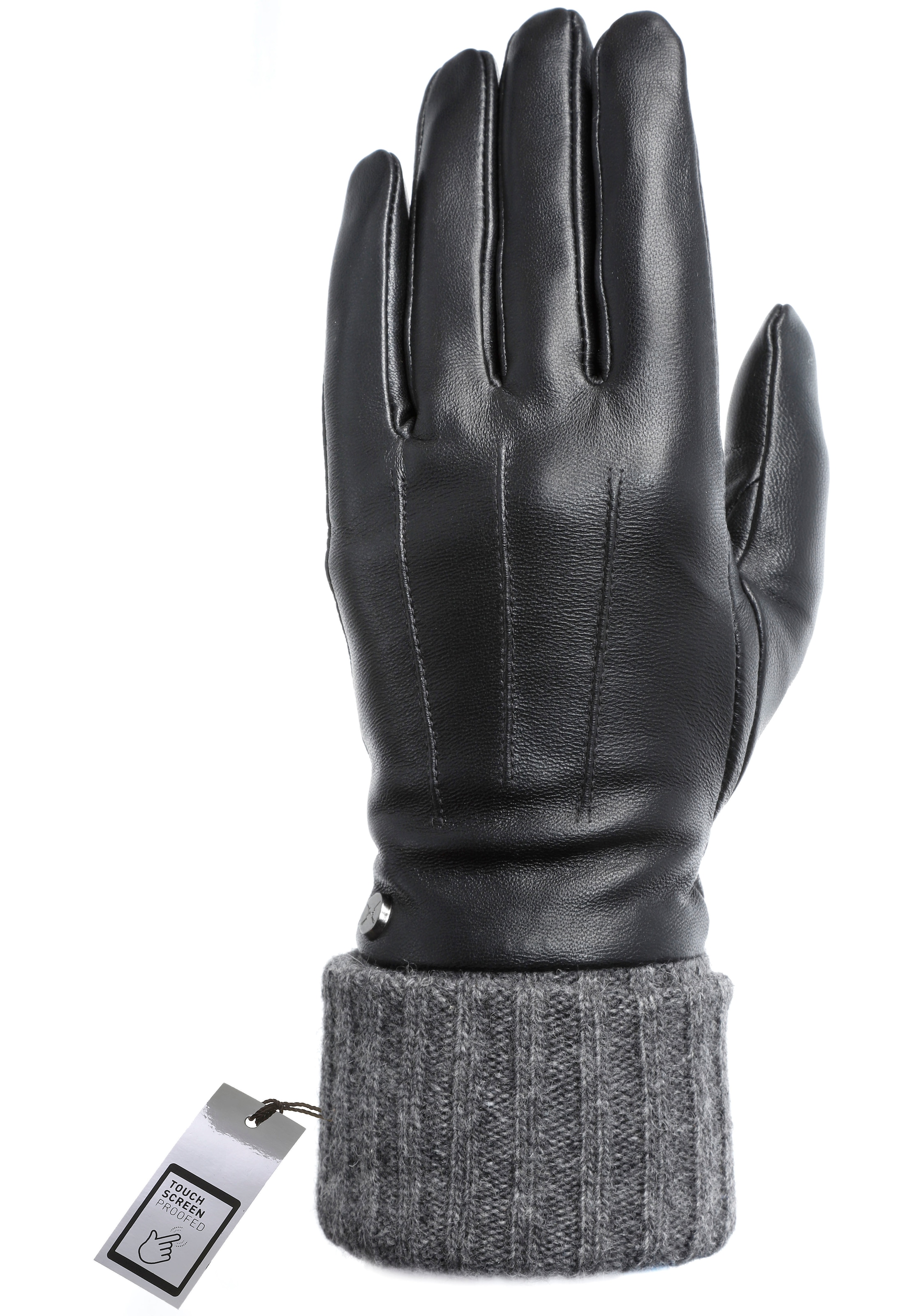 PEARLWOOD Lederhandschuhe Touchscreen mit bestellen - Fingern bedienbar proofed 10 »Lipa«