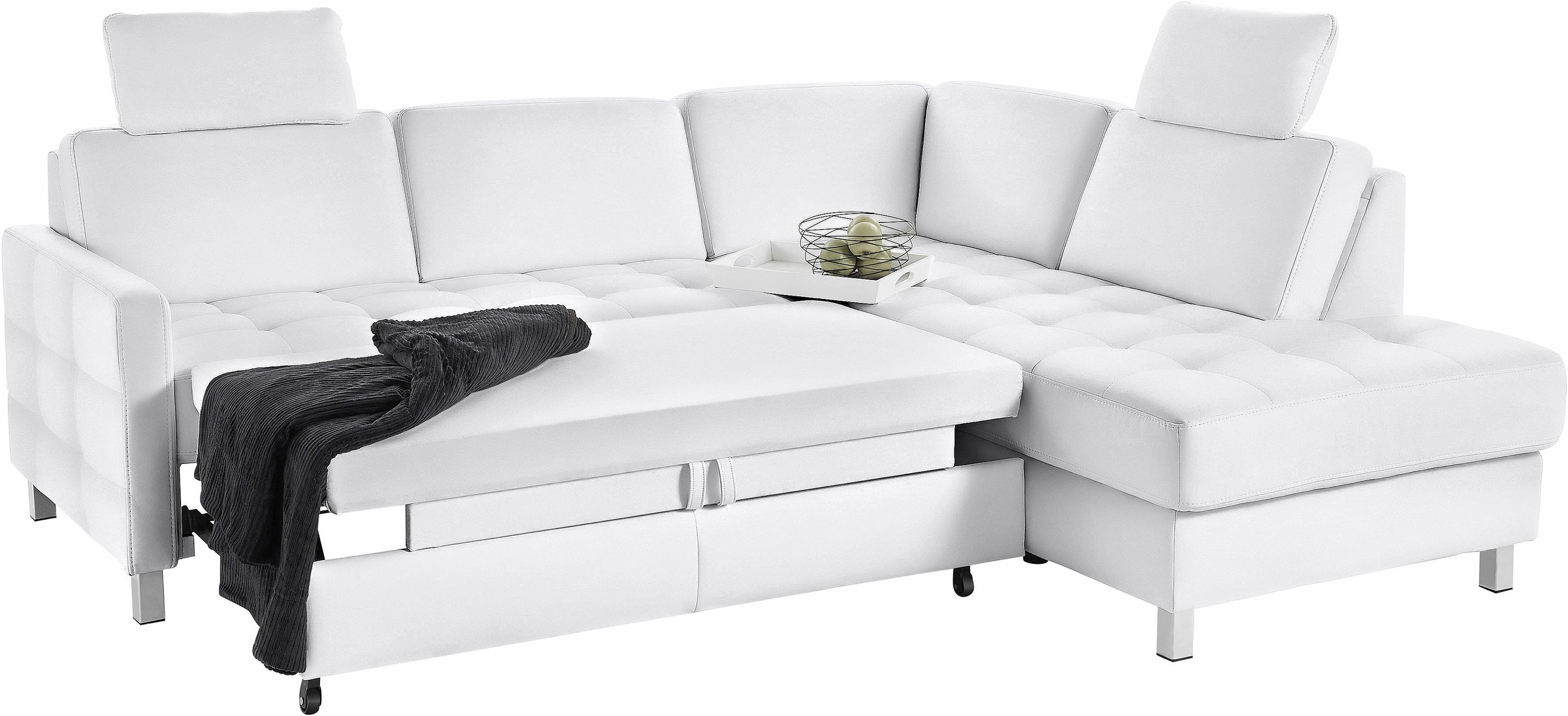 sit&more Ecksofa »Pablo L-Form«, wahlweise mit Bettfunktion