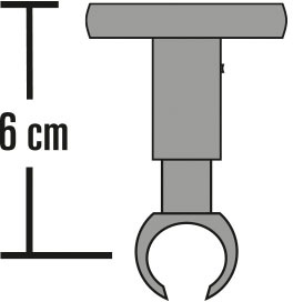 SCHÖNER WOHNEN-Kollektion Deckenträger für Gardinenstangen »Deckenträger für Ø 20 mm«, (1 St.), Serie Einzelprogramm Leon Ø 20 mm