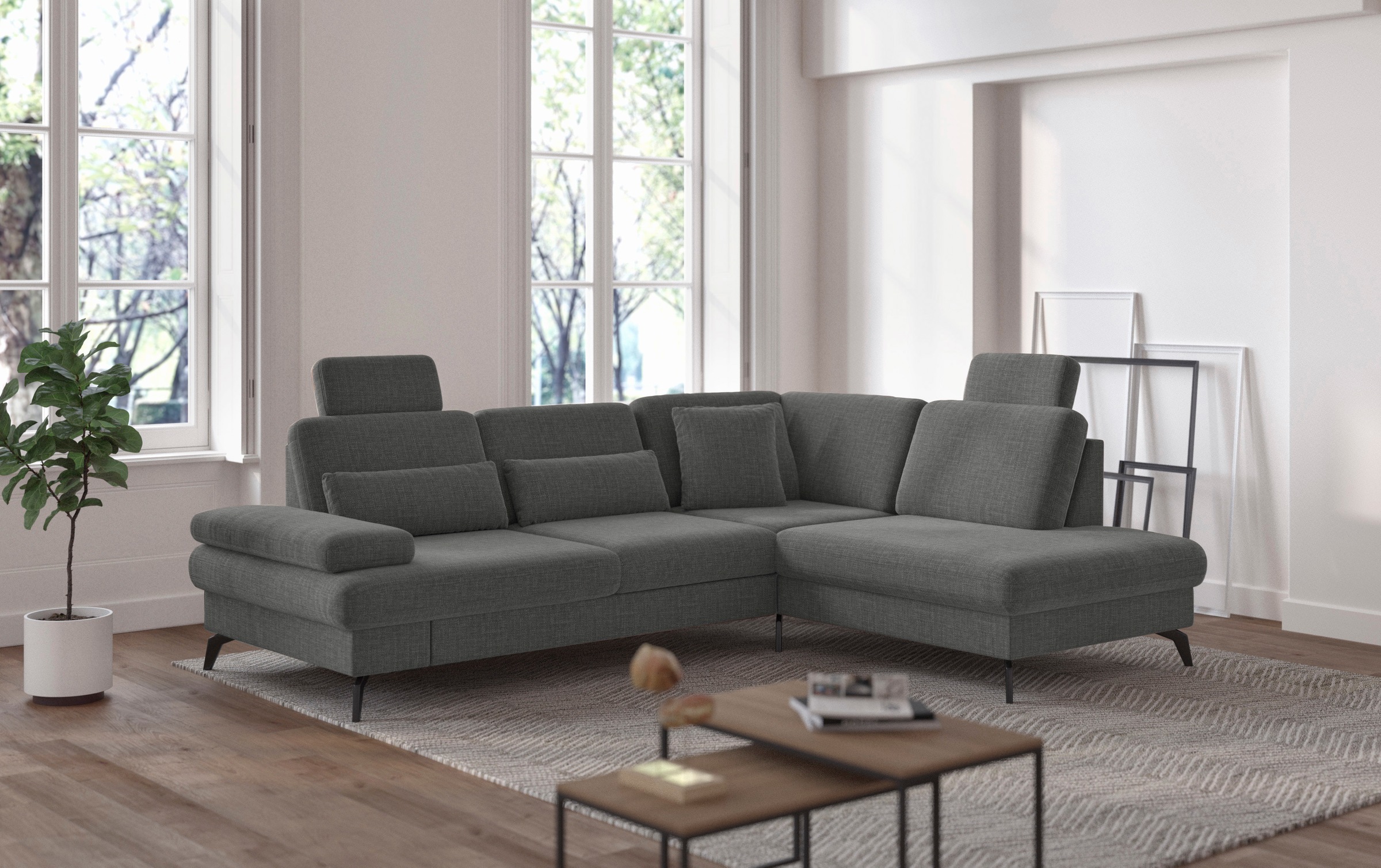 sit&more Ecksofa »Morris L-Form, inkl. Sitztiefenverstellung« wahlweise mit günstig online kaufen