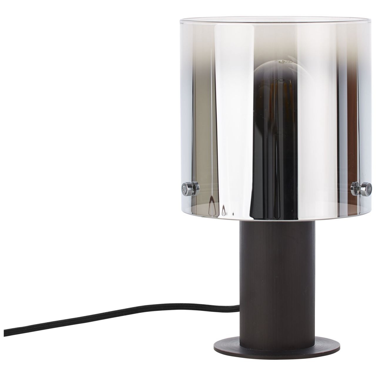 Brilliant Tischleuchte »Beth«, 1 flammig, Leuchtmittel E27 | ohne Leuchtmittel, Tischlampe Kaffee/rauchglas