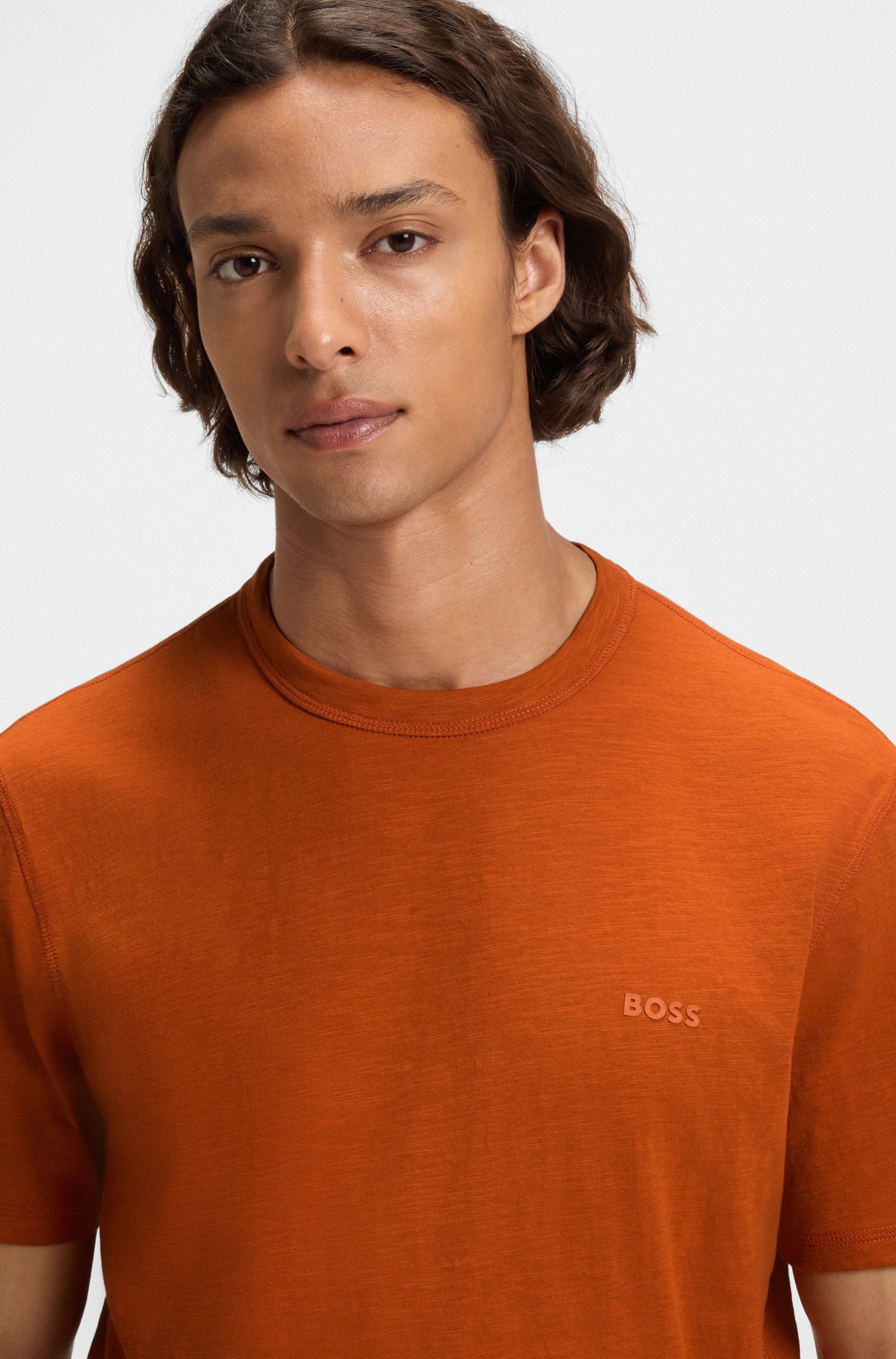 BOSS ORANGE T-Shirt »Tegood« Rundhalsausschnitt, Regular Fit, Logoschriftzug