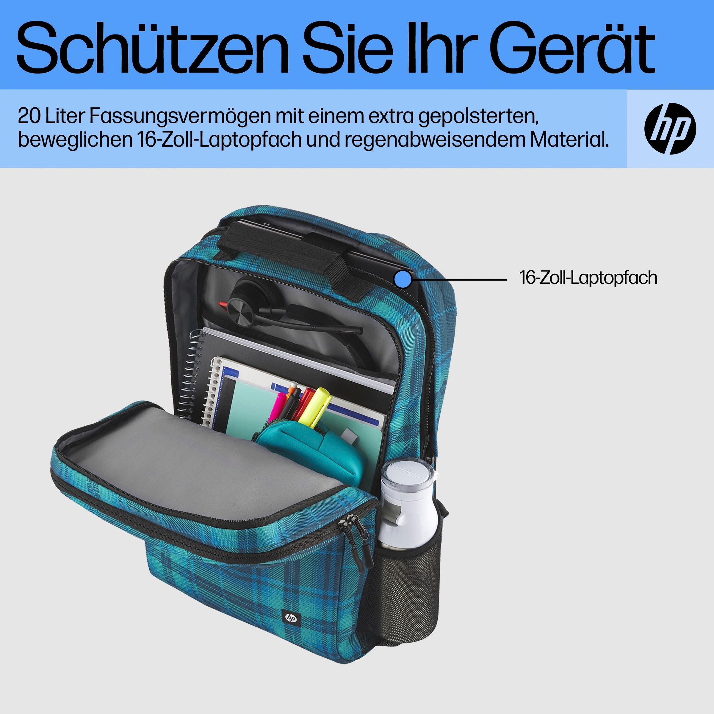 HP Notebook-Rucksack »Campus XL Tartan plaid«