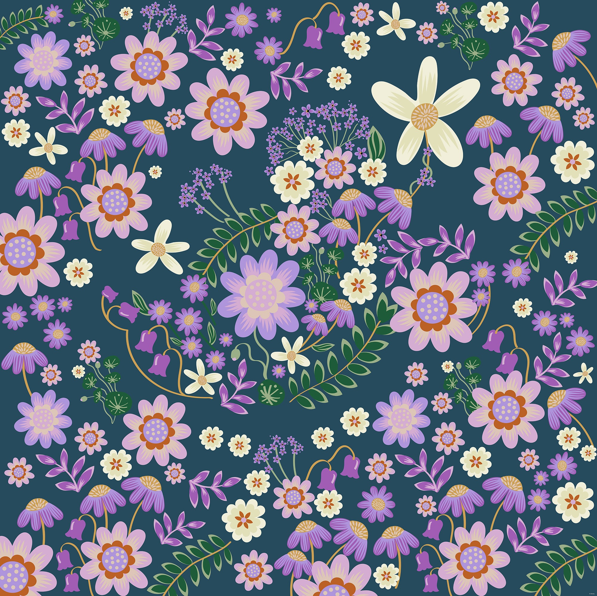 Komar Kindertapete »Disney Minnie Mouse Gardening Club Blue«, bedruckt günstig online kaufen