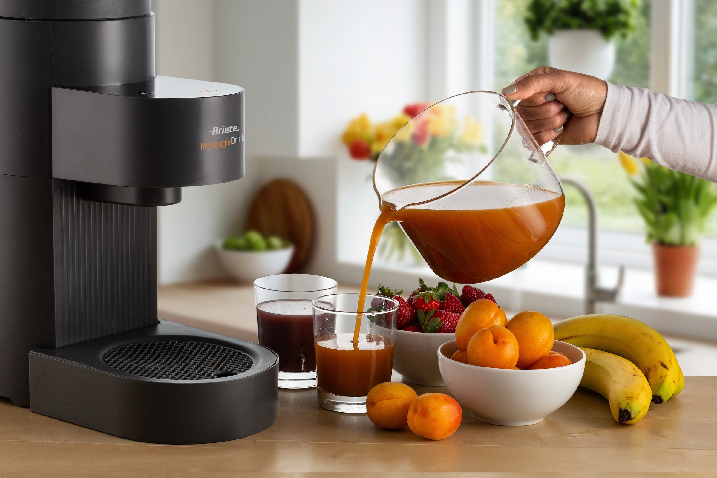 Ariete Entsafter »My VeggieDrink« 1200 W Pflanzenmilch-, Milchshake-Zubereiter und Entsafter in Einem, 1,5 L