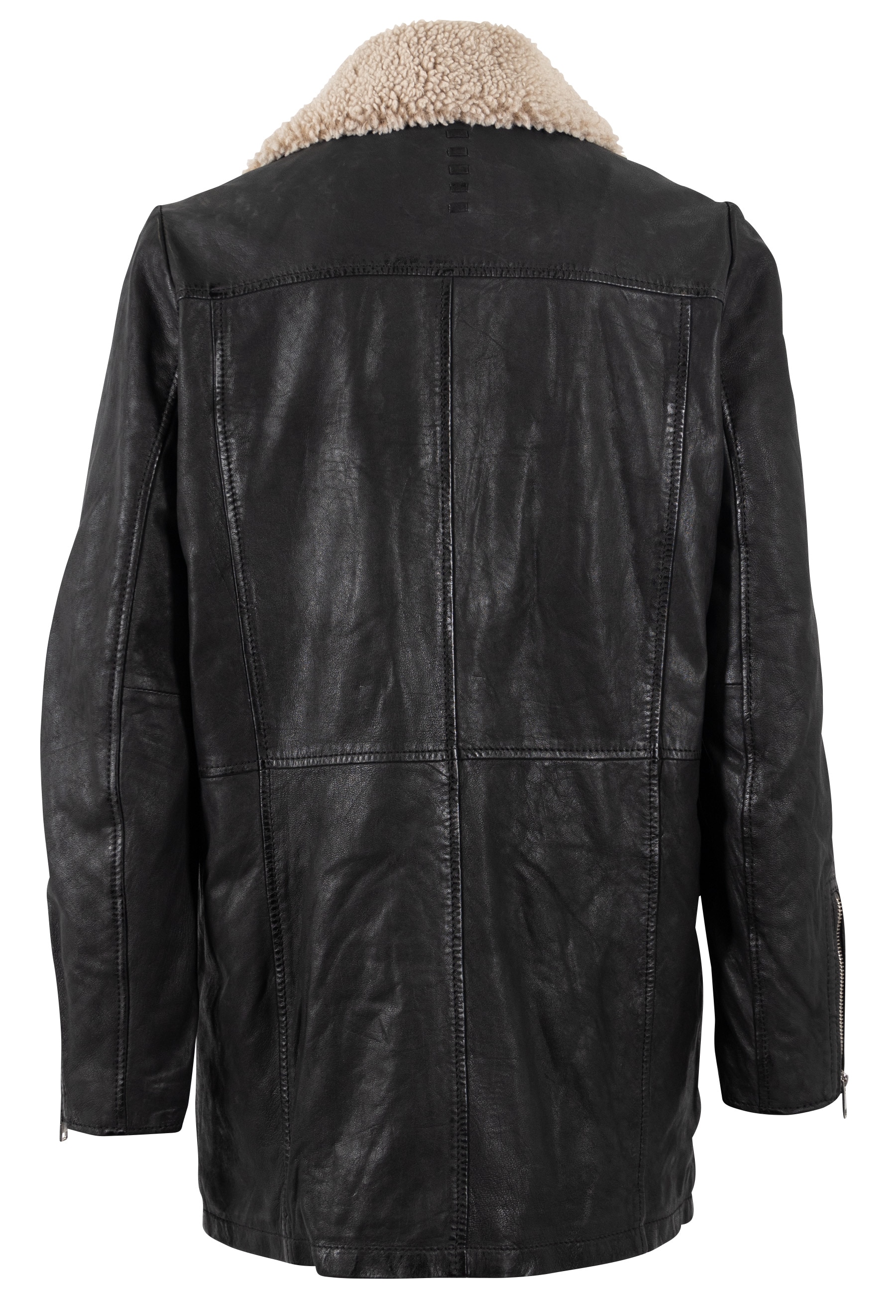 Mauritius Ledermantel »MWUdita OS« mit Reverskragen