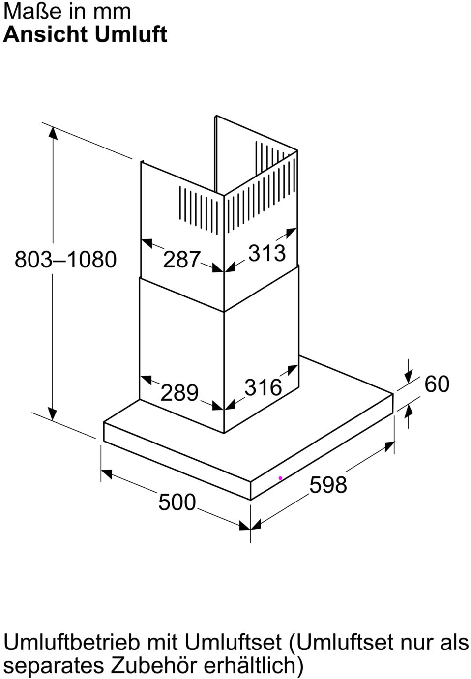 BOSCH Wandhaube »DWB63BC60« Serie Serie 2