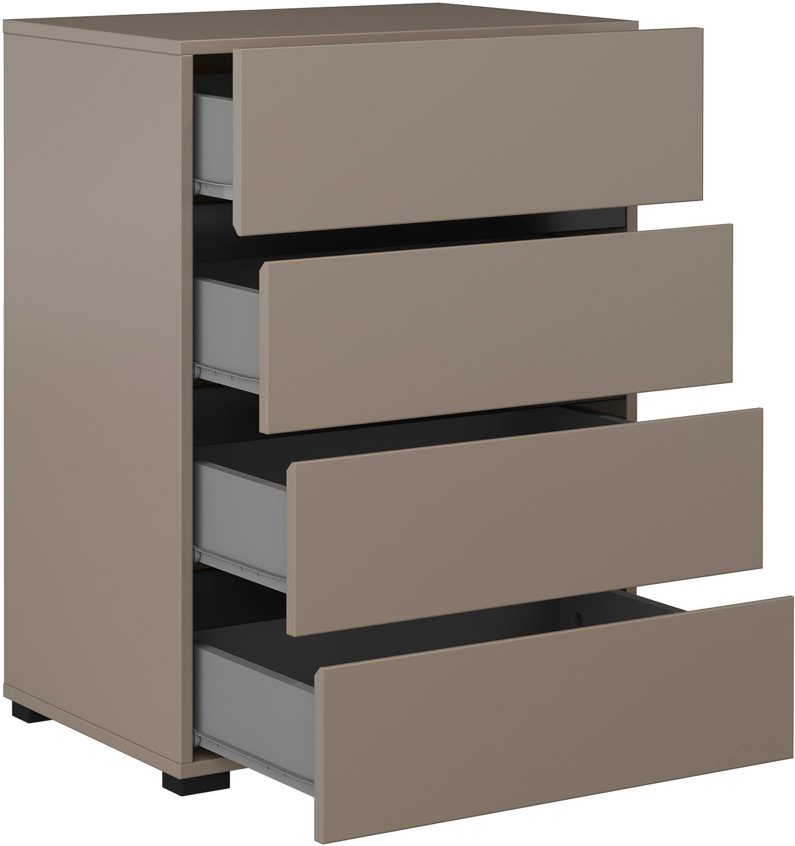 INOSIGN Kommode »Cross,Breite 60 cm, moderne grifflose Sideboard,4 Schubkästen«, Schubladenschrank mit viel Stauraum, Flur Highboard