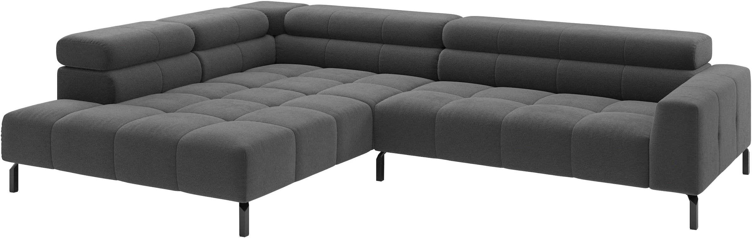 Home affaire Ecksofa »Claya, 311 cm breit, L-Form,  inkl. Kopfteilverstellung« wahlweise elektrischer Sitzvorzug