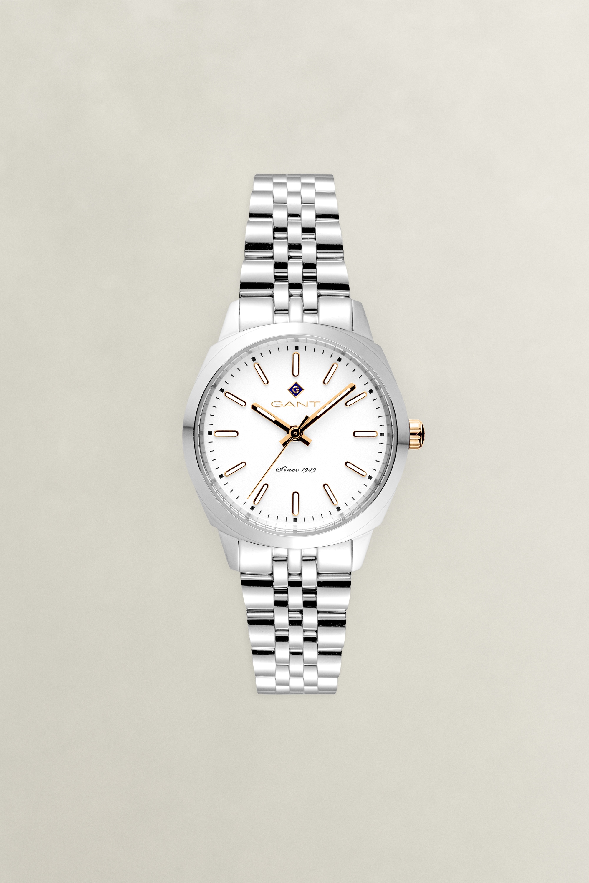 Gant Quarzuhr »Lauderdale« Armbanduhr, Damenuhr, Edelstahlarmband, analog