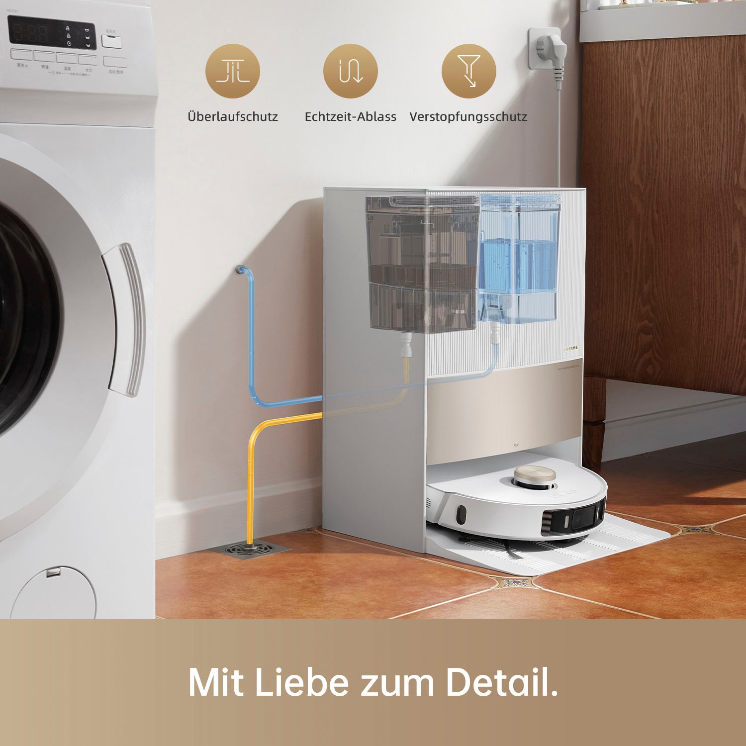Dreame Staubsaugerrohr »Wasseranschluss-Kit für den L20 Ultra/L20 Complete«