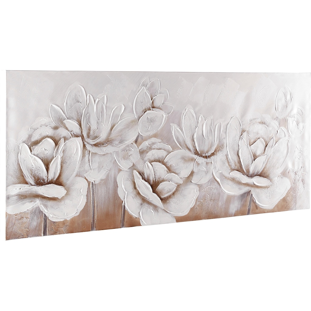 Home affaire Gemälde »Flowers«, Blumen-Blumenbilder, 150/60 cm