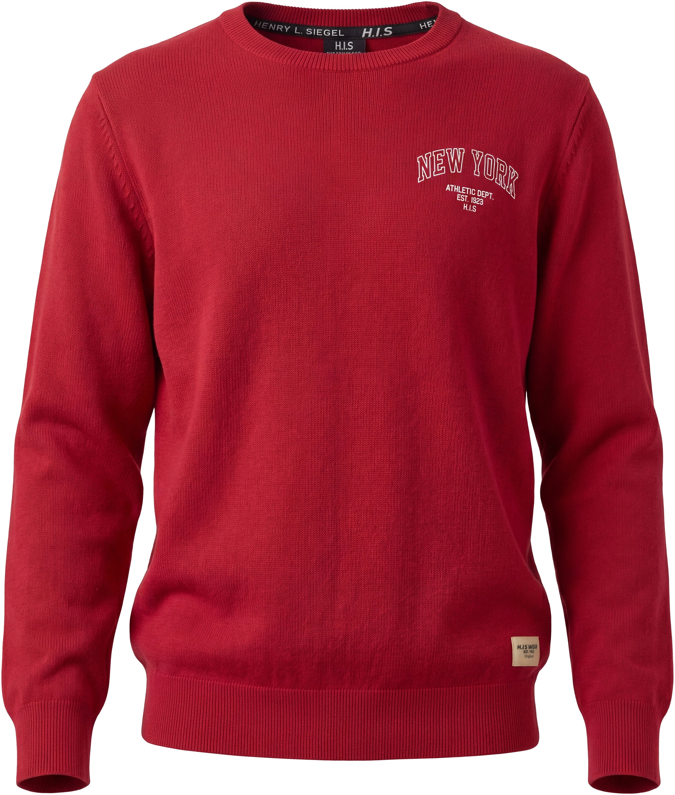 H.I.S Sweatshirt »2er Packung Sweatshirts mit Logoprint«, 2er Packung, mit Rundhalsausschnitt, Langarm, für Jungen, im 2er-Pack

