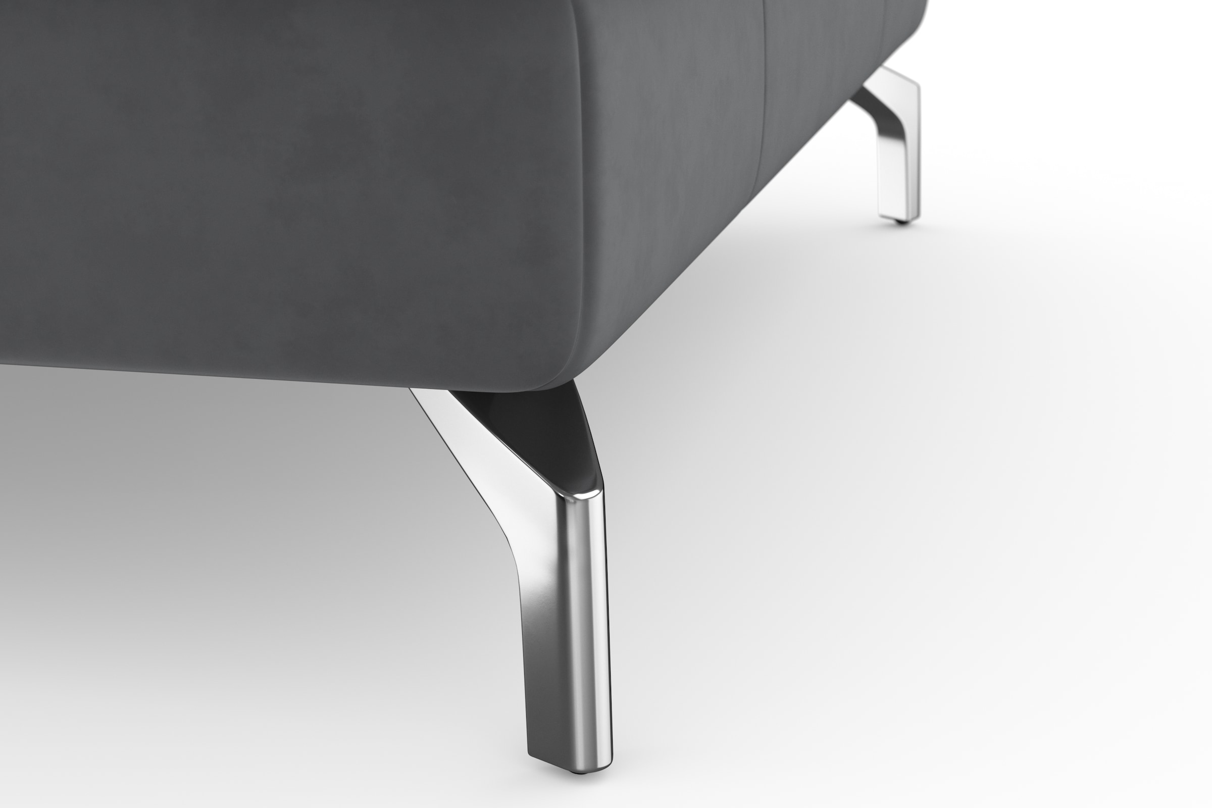 sit&more Wohnlandschaft »Bendigo U-Form«, inklusive Sitztiefenverstellung, Bodenfreiheit 12 cm, in 2 Fußfarben