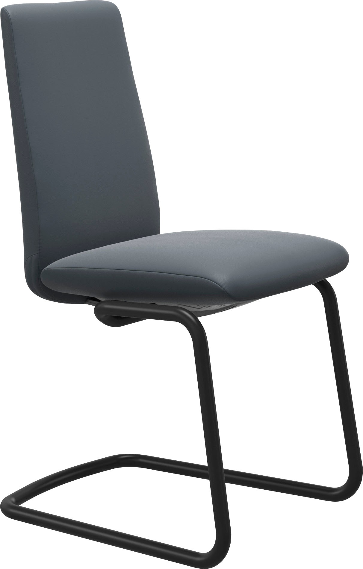 Stressless® Polsterstuhl »Laurel«, Leder BATICK, Low Back, Größe M, mit Beinen aus Stahl in Schwarz matt