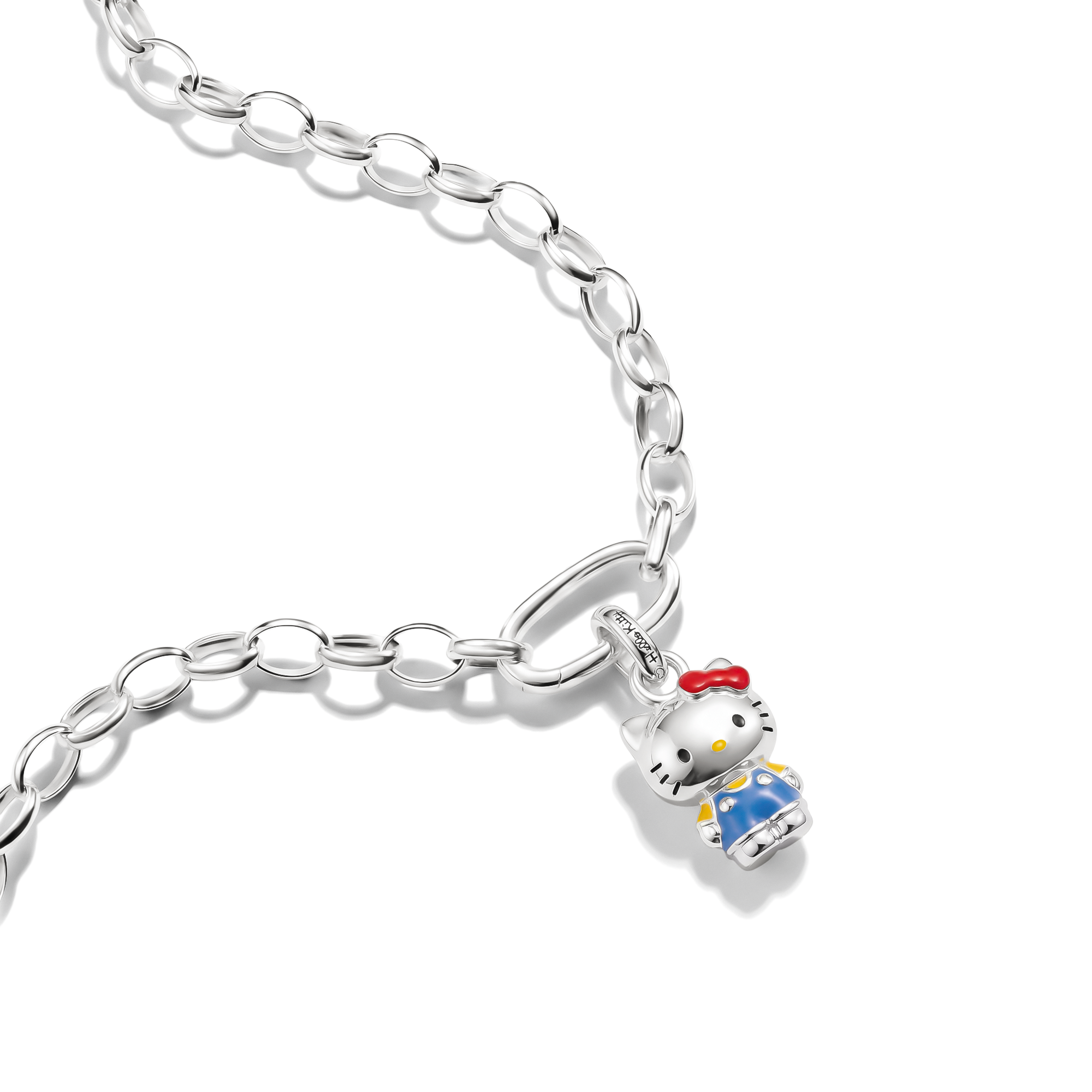 THOMAS SABO Charm-Einhänger »THOMAS SABO ♡ Hello Kitty Charm klassisch blau - Connect« Emaille