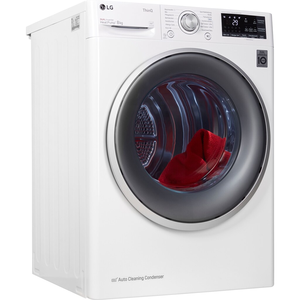 LG Wärmepumpentrockner »RT8DIH1Q«, 8 kg, Super leiser und langlebiger Kompressor