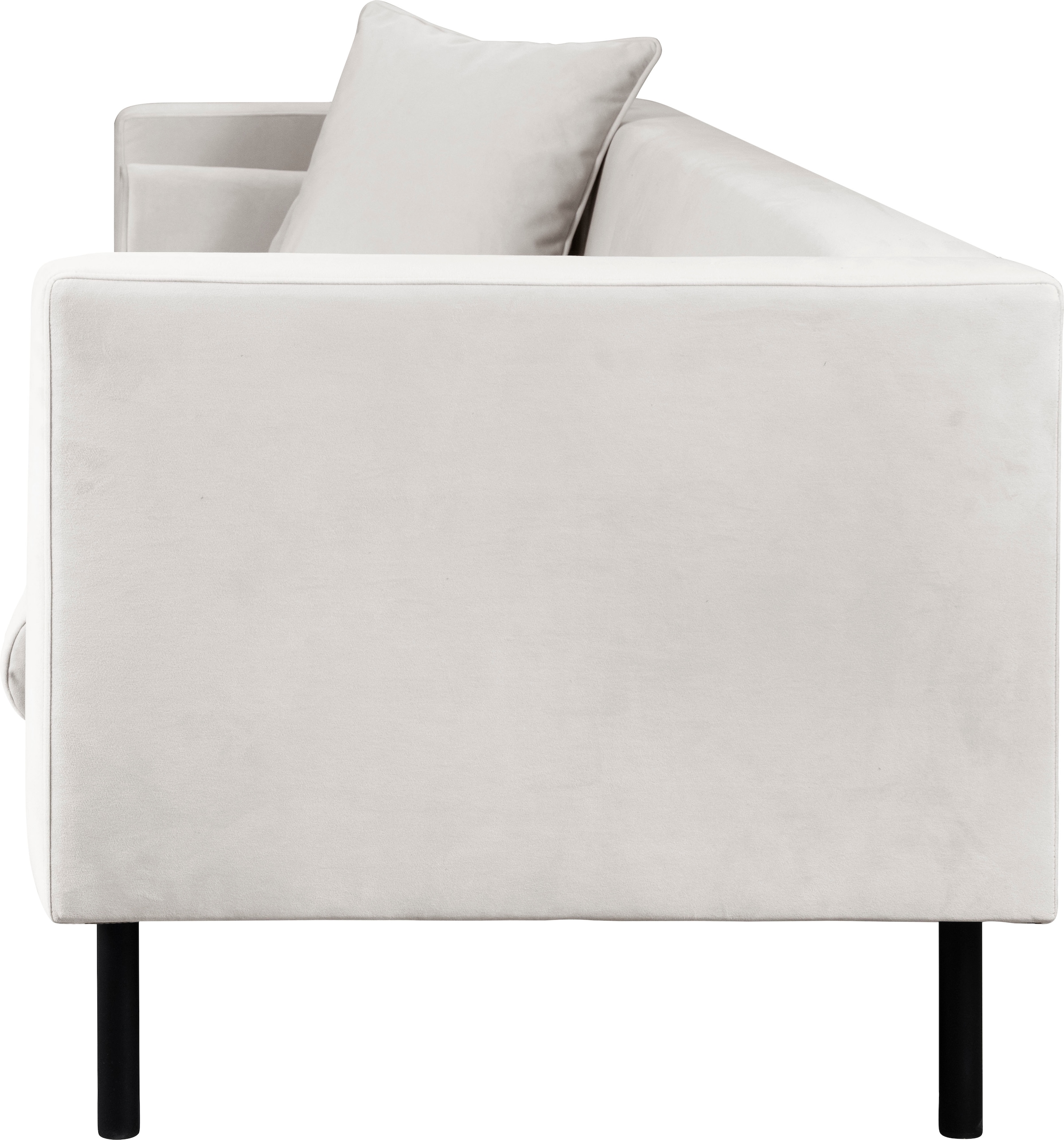 Guido Maria Kretschmer Home&Living 3-Sitzer »Lillibeth Designsofa mit Wellenunterfederung, Maße B/T/H: 218/74/83 cm«, Zierkissen als Wendekissen, Bezug Samtoptik oder Cord