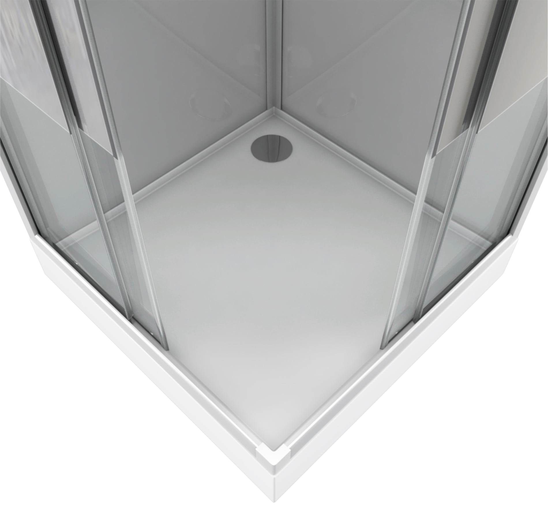 Marwell Komplettdusche »Grey River 2 Square«, inkl. Armaturen