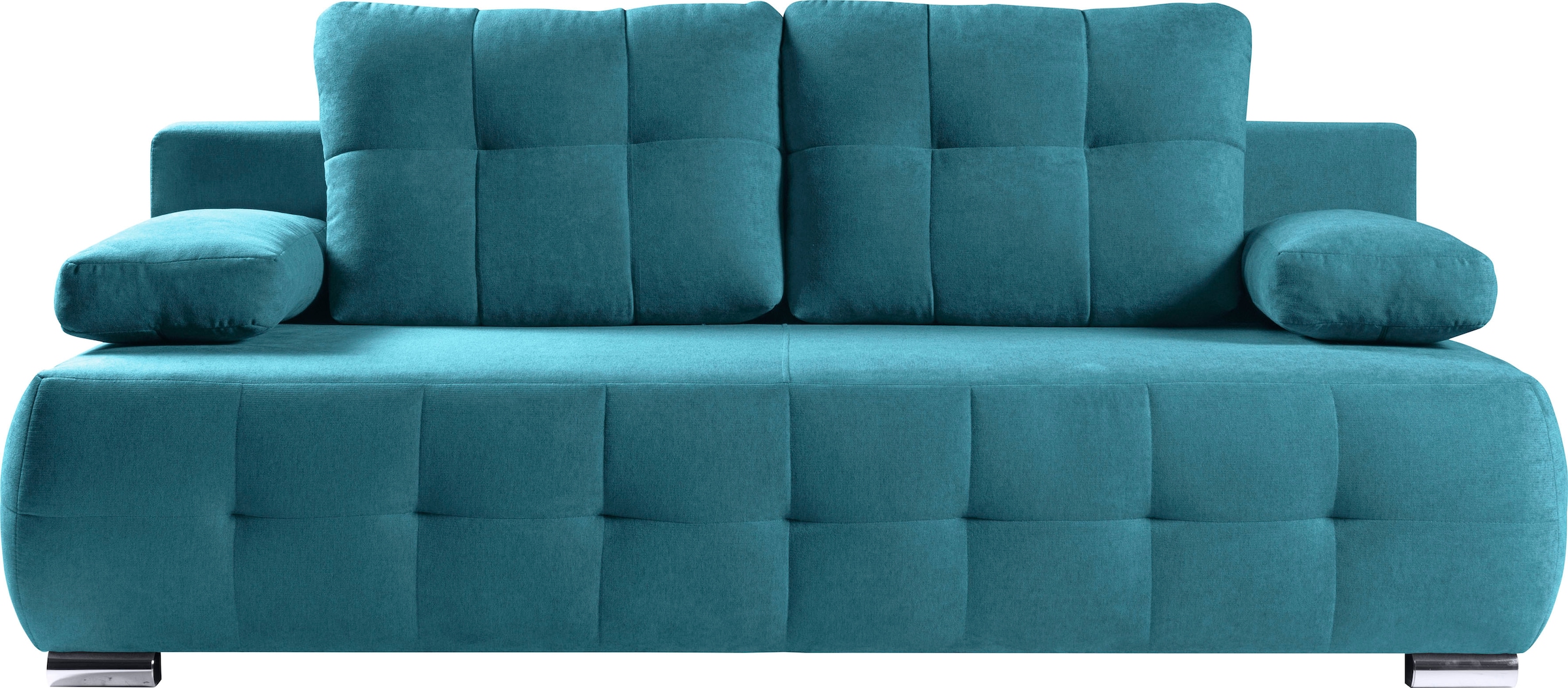 WERK2 Schlafsofa »Indigo«, 2-Sitzer Sofa und Schlafcouch mit Federkern & Bettkasten
