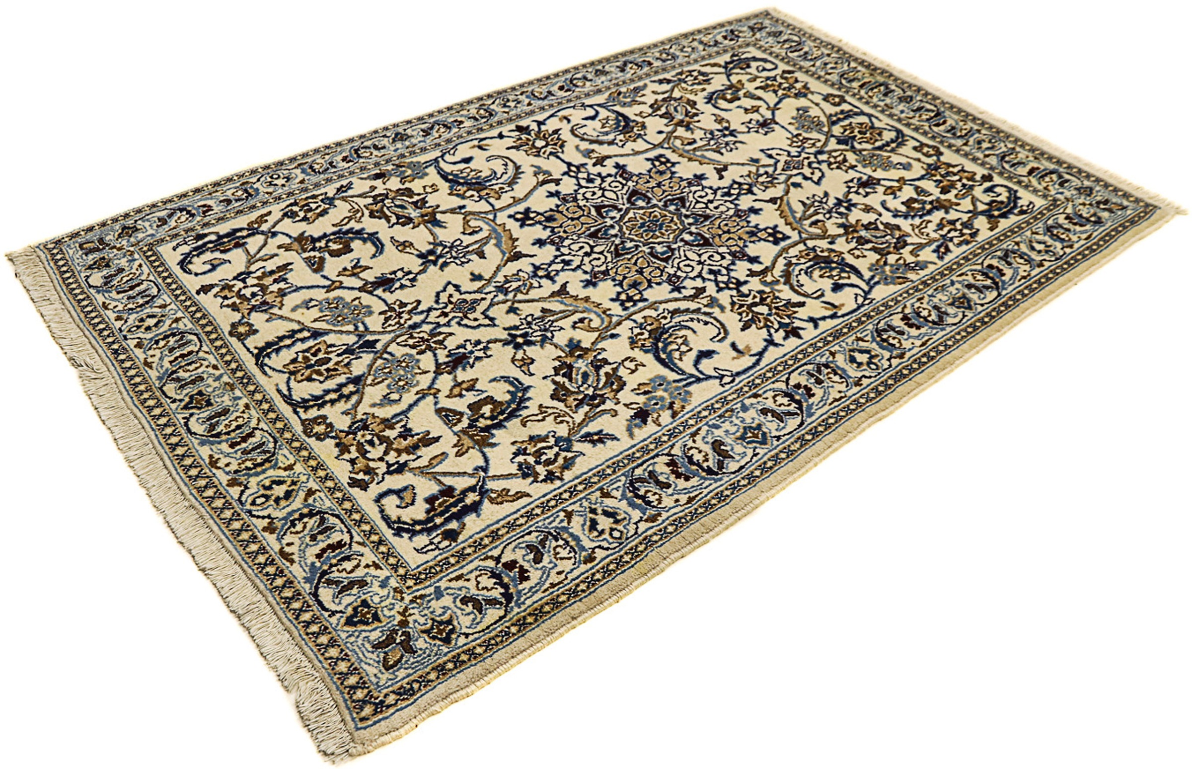 morgenland Orientteppich »Perser - Nain - 200 x 125 cm - beige«, rechteckig günstig online kaufen