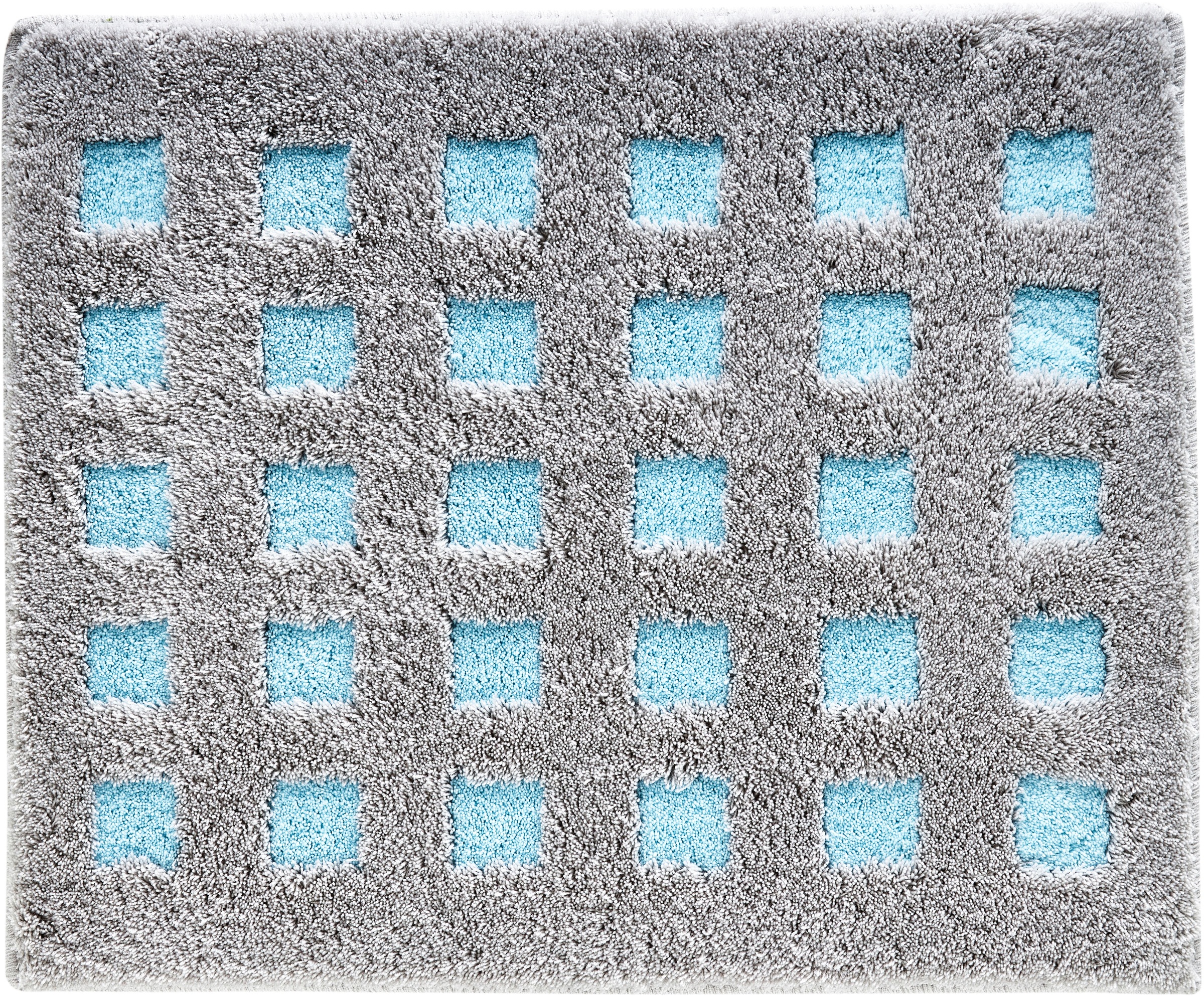 Kleine Wolke Badematte "Boxes" Höhe 20 mm rutschhemmend beschichtet fußbode günstig online kaufen