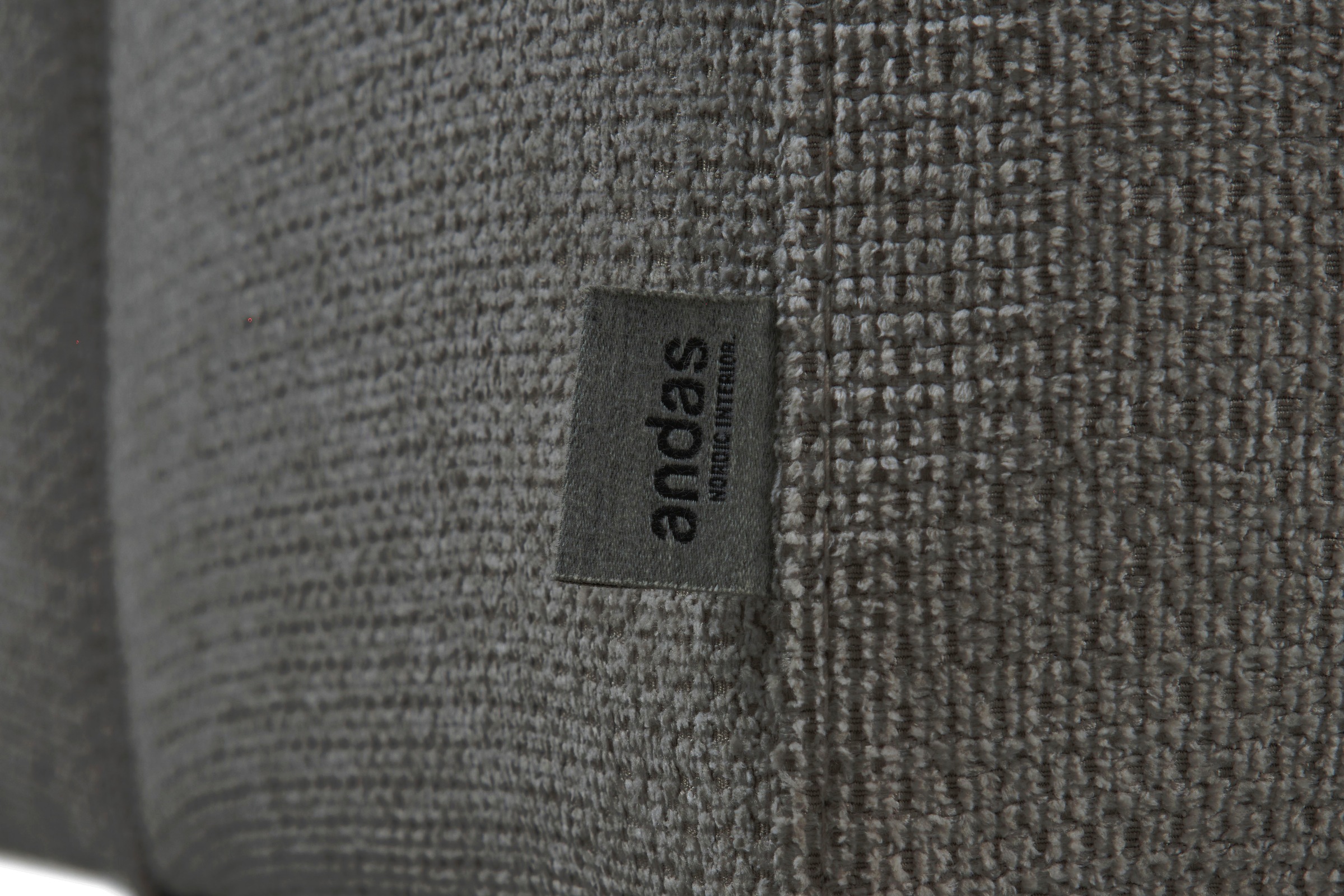 andas 3-Sitzer »Linkka, Breite 237 cm«, in einem weichen Chenille-Stoff, mit Wellenunterfederung