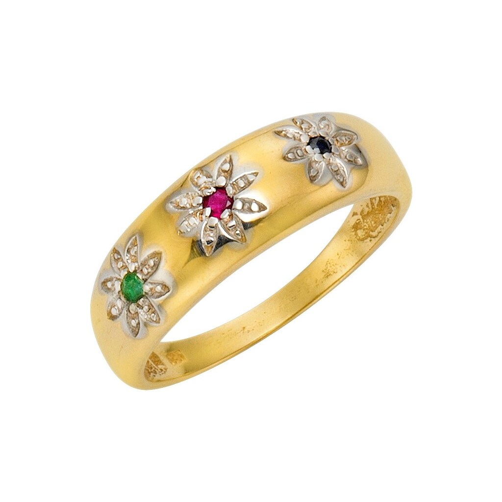 Firetti Goldring »Schmuck Geschenk Gold 333 Damenring Goldring Edelstein Farbstein«