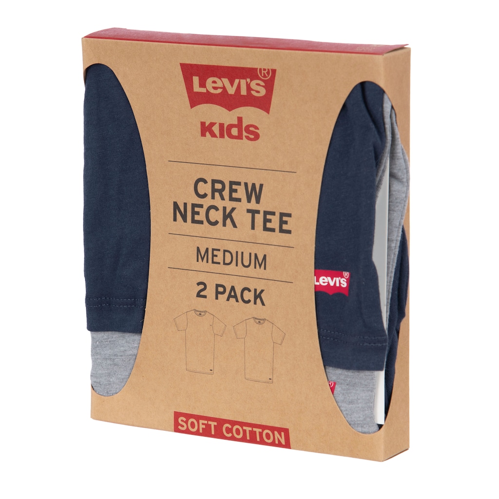 Levi's® Kids T-Shirt »2PK CREW NECK TEE«, (2 tlg.)
