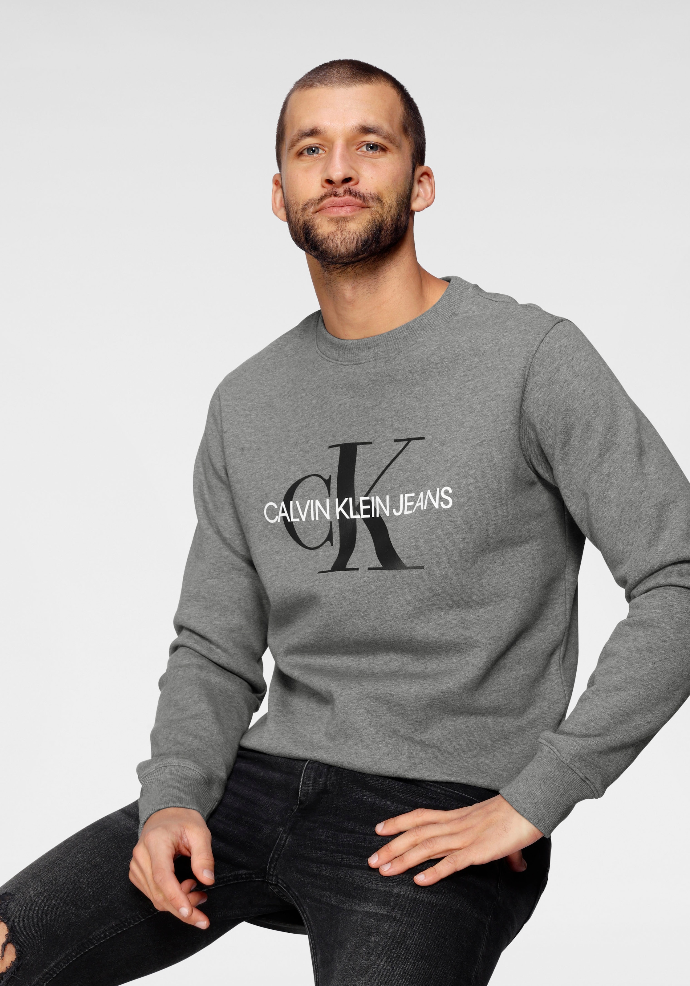 Hochpreisiger Versandhandel Calvin Klein Sweatshirt MONOGRAM CREWNECK« Jeans »ICONIC bestellen