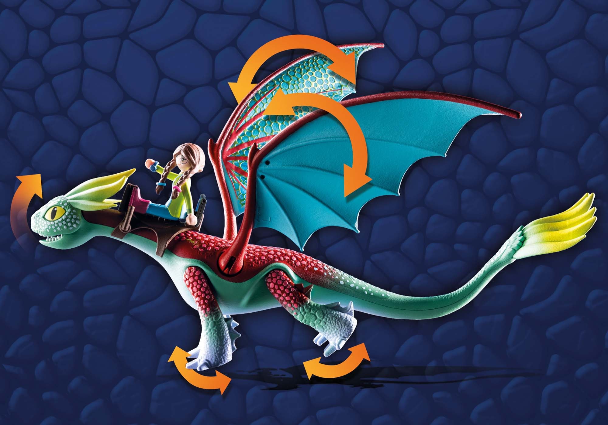 Playmobil® Konstruktions-Spielset »Dragons: The Nine Realms - Feathers & Alex (71083)«, (14 St.), Made in Germany