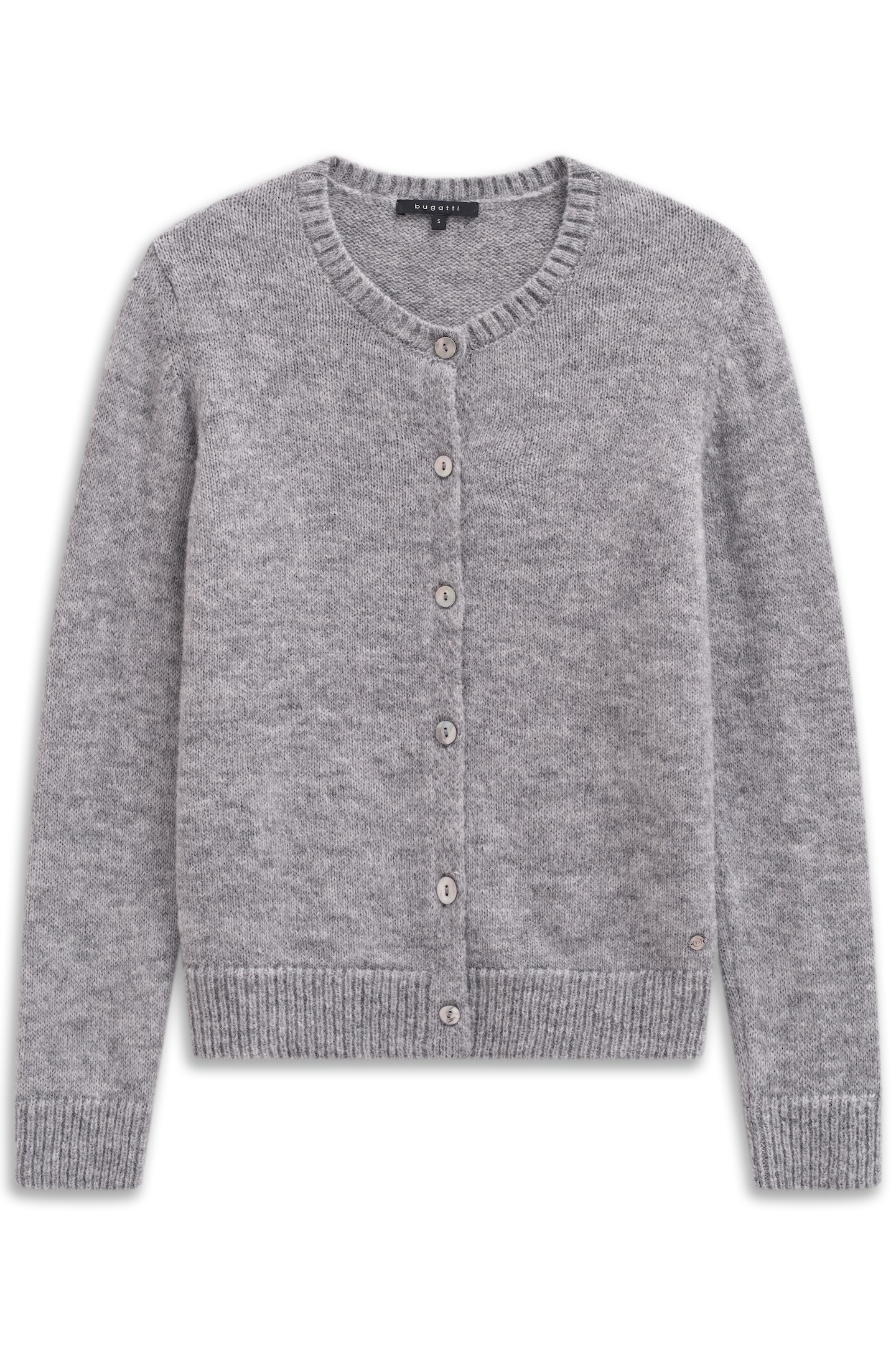 bugatti Cardigan »Weich & warm«, mit Rundhals & Knopfleiste