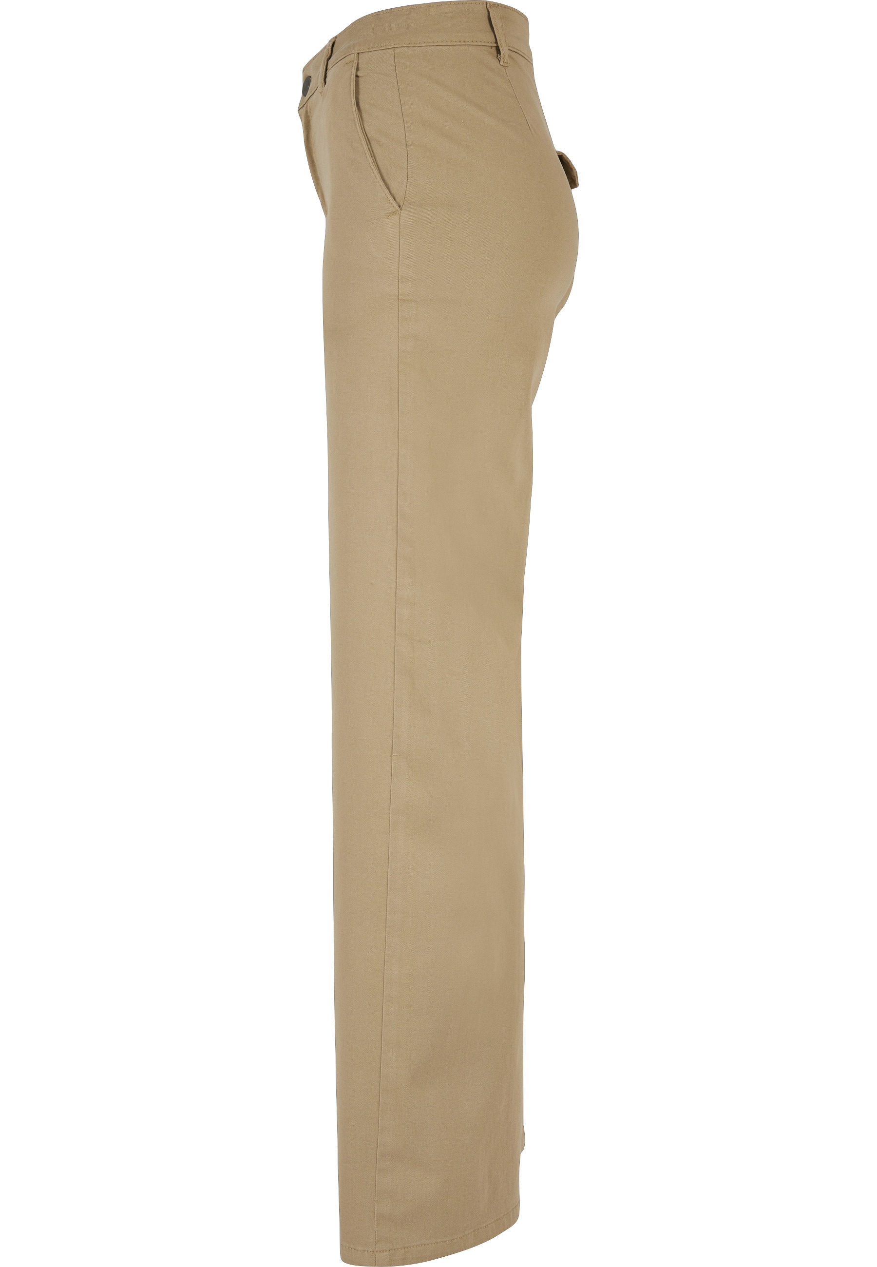 URBAN CLASSICS Chinos »Urban Classics Damen Ladies High Waist Wide Leg Chino Pants«