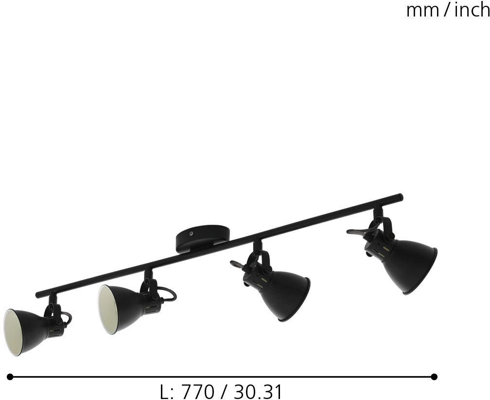 EGLO LED Deckenspots »SERAS 2«, 4 flammig, Leuchtmittel LED-Board-GU10   LE günstig online kaufen