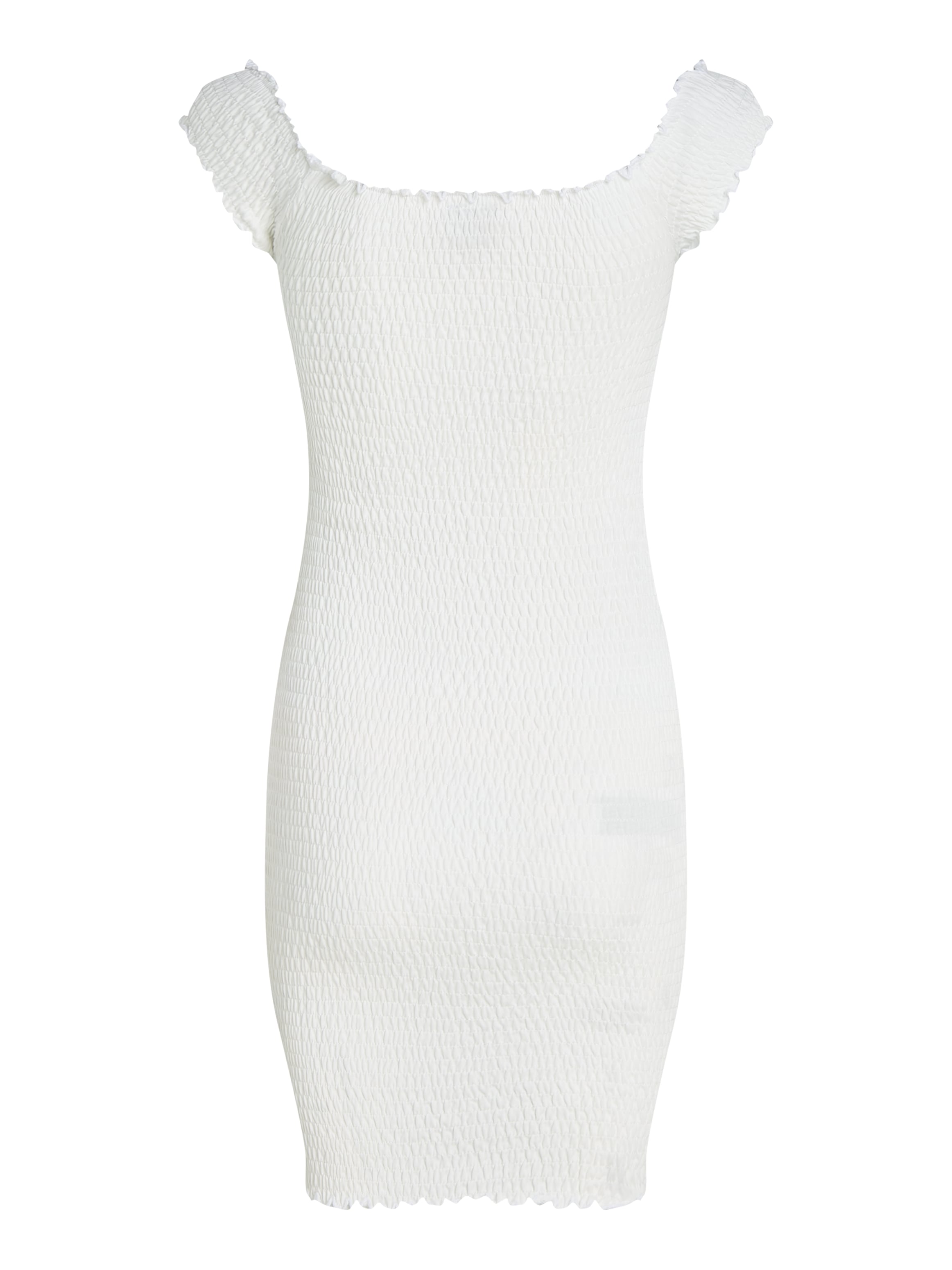 Tommy Jeans Jerseykleid »TJW SMOCK BODYCON DRESS«, in Smok-Optik